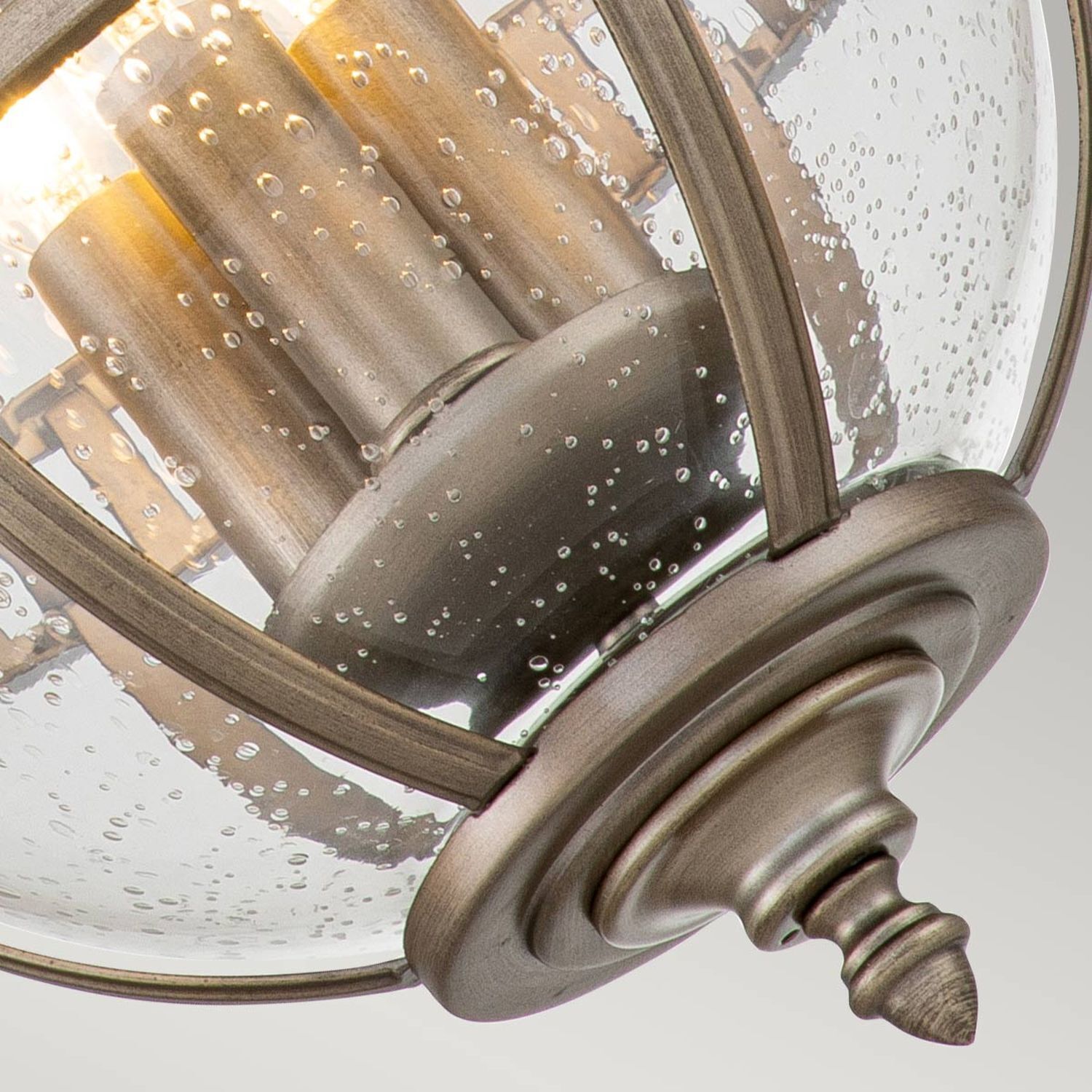 Außen Pendelleuchte Kugelschirm Ø 30,5 cm IP44 3x E14