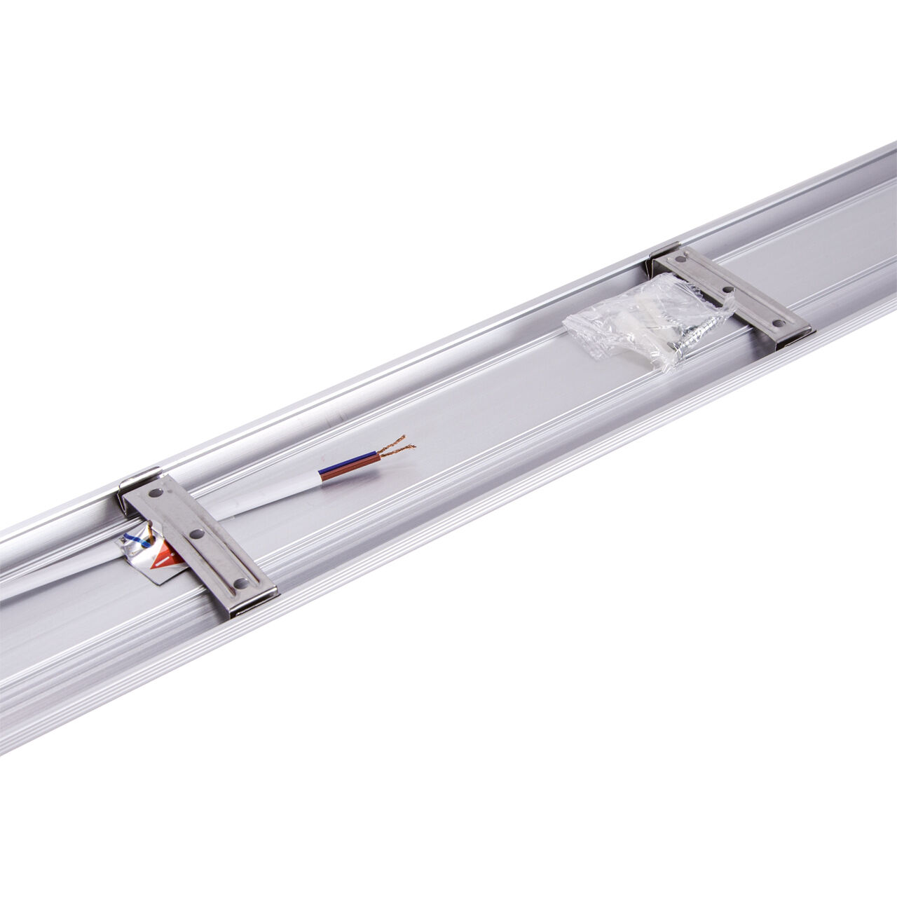 LED Deckenleuchte Weiß flach H: 2,5 cm L: 60 cm IP42