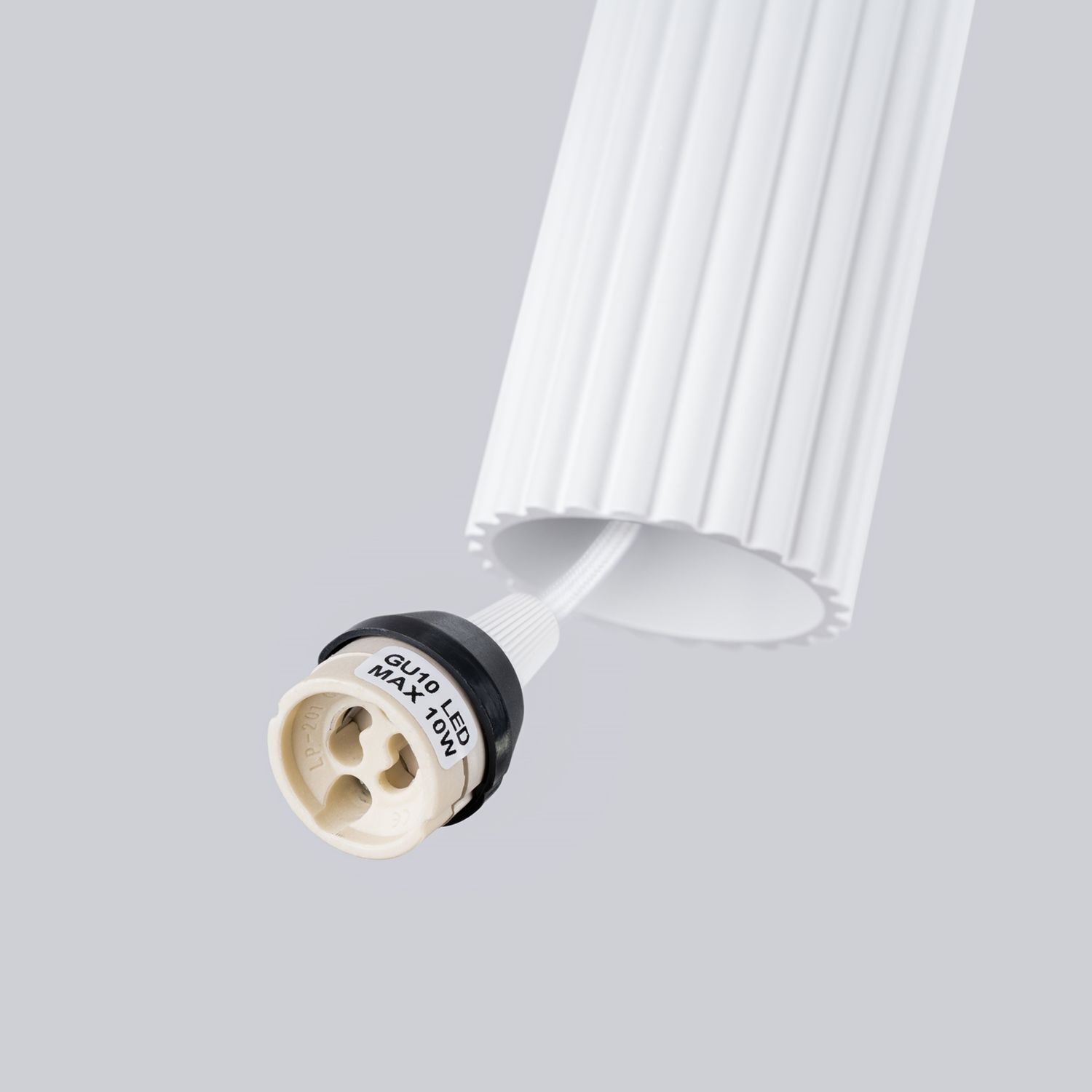 Weiße Hängeleuchte Modern aus Aluminium B: 30 cm 2x GU10 BERTA