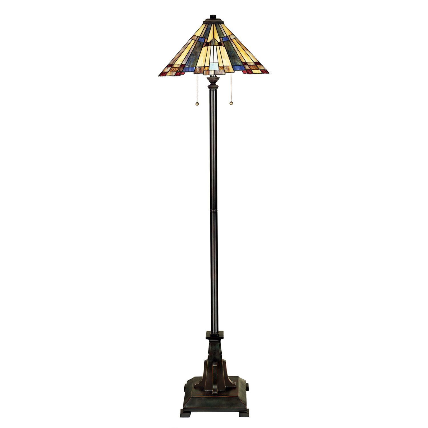 Stehleuchte Tiffany Stil Bronze 158cm Bodenlampe