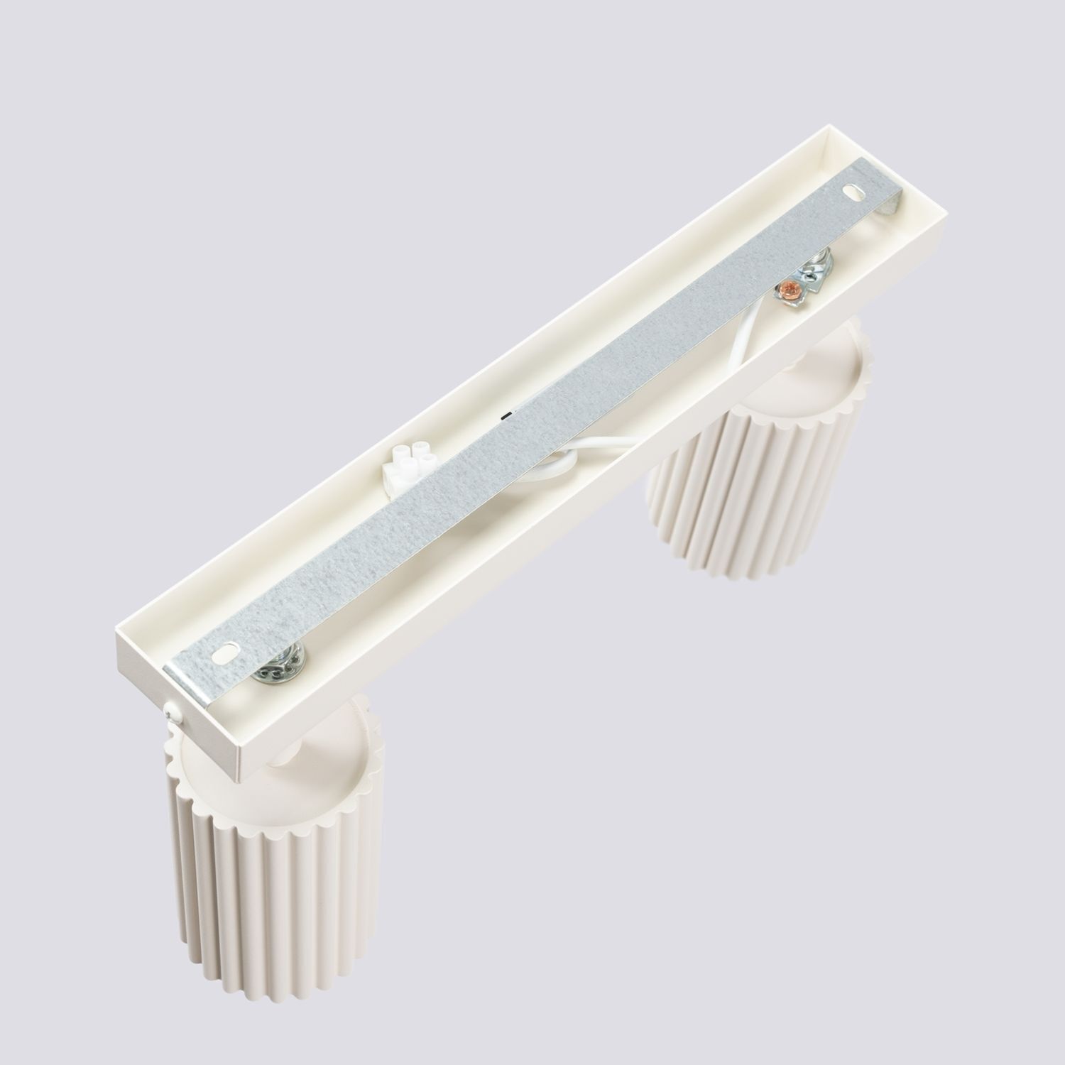 Deckenlampe 2-flammig 30 cm lang klein GU10 in Creme Modern