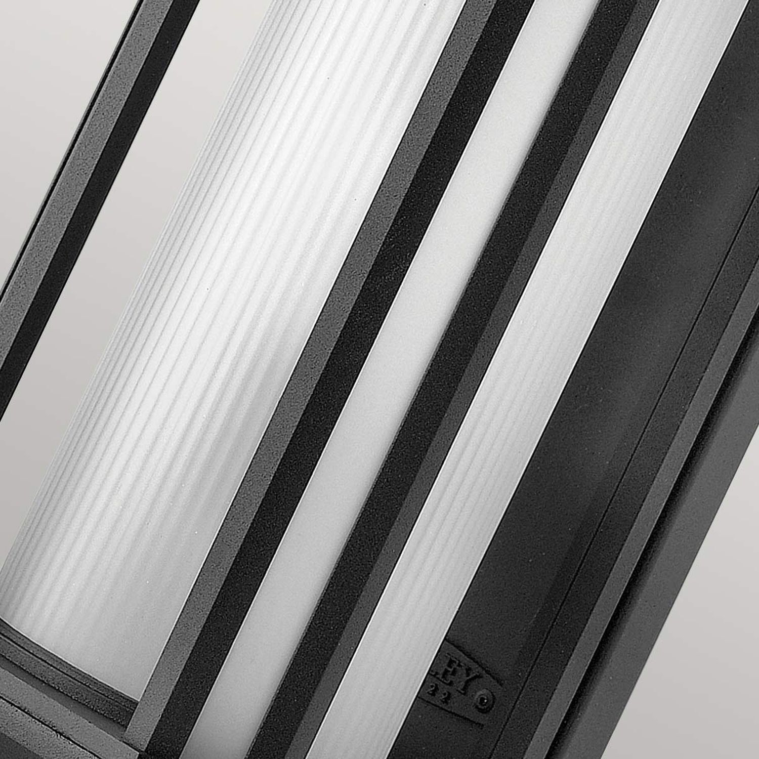Außenwandleuchte Glas Aluminium E27 IP44 38,3 cm hoch