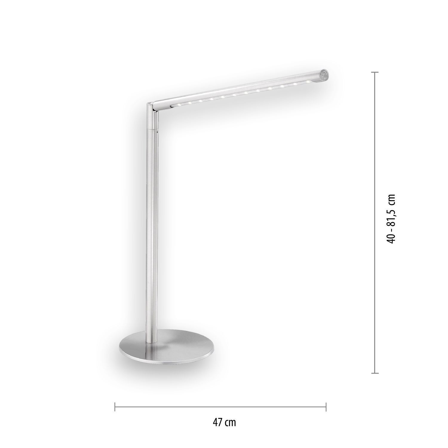 Schwenkbare LED Schreibtischleuchte Metall 5 W dimmbar Lampe