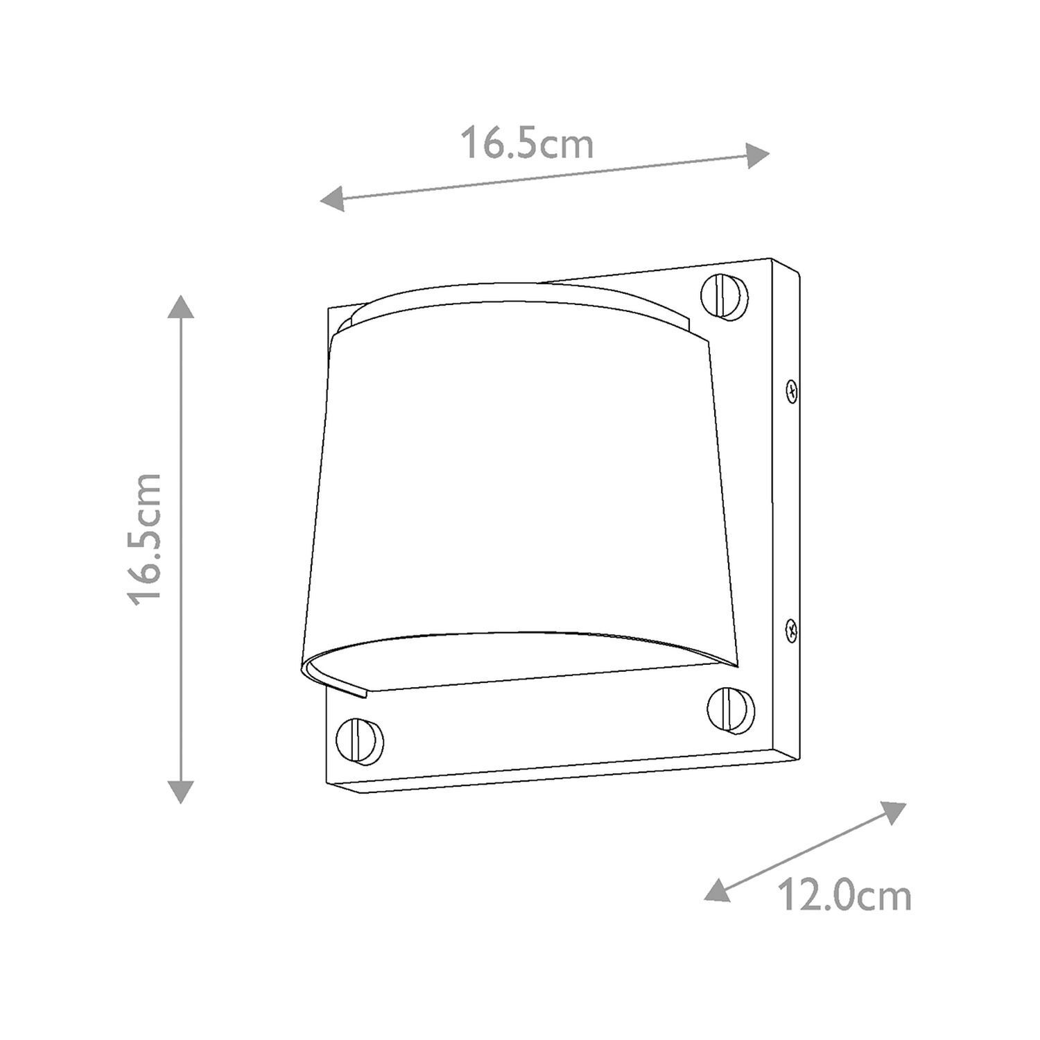 Außenleuchte Weiß mit LED GU10 3000 K IP44 Downlight