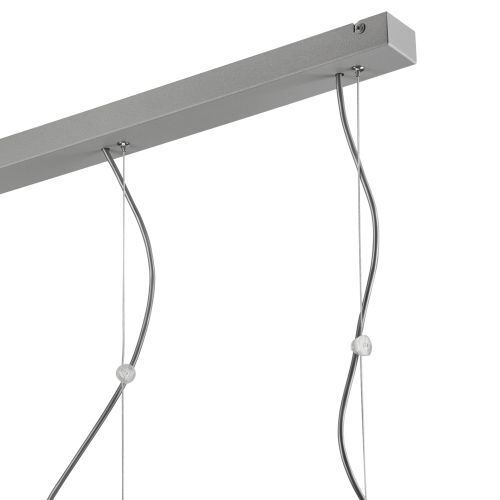 Pendellampe Silber Weiß Metall Esstisch Modern