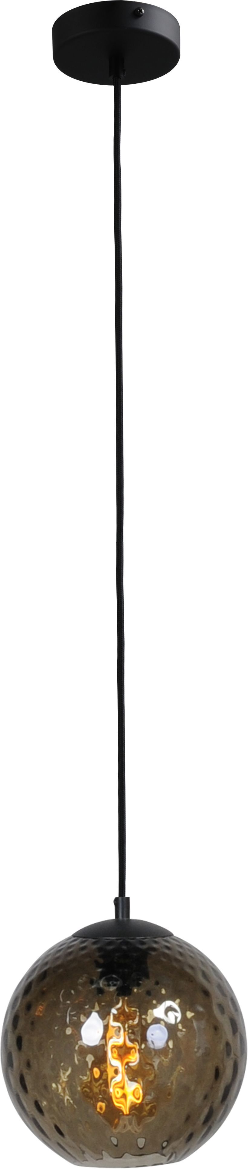 Hängeleuchte Schwarz Glas Kugel Ø 20 cm E27 Esszimmer