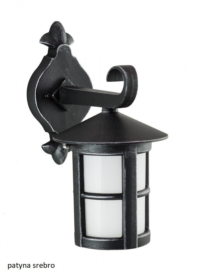 Rustikale Außenlampe KINGFISHER IP43 Schwarz E27