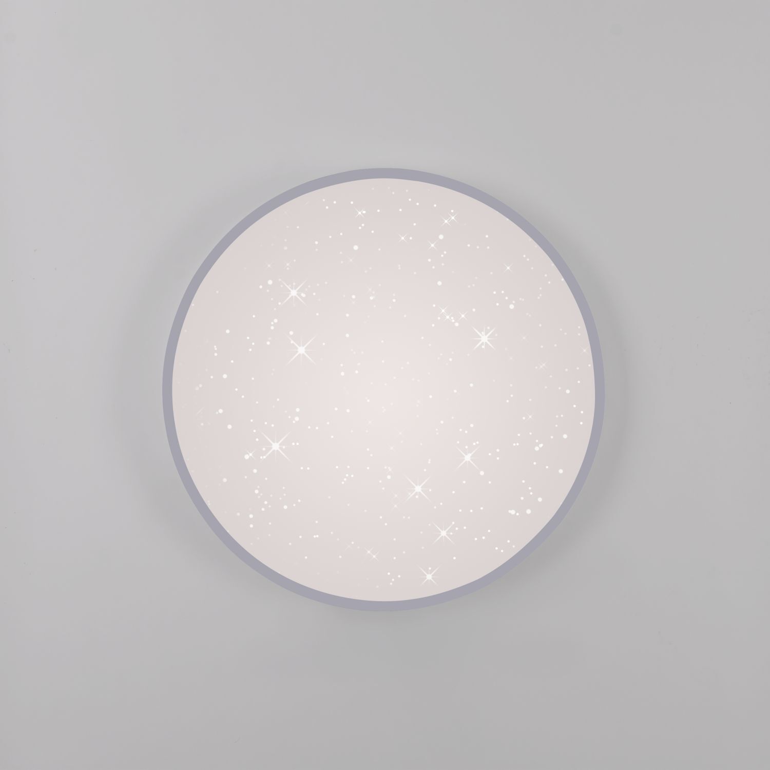 LED Deckenlampe Nachthimmel Silber Ø38 cm 20 W dimmbar