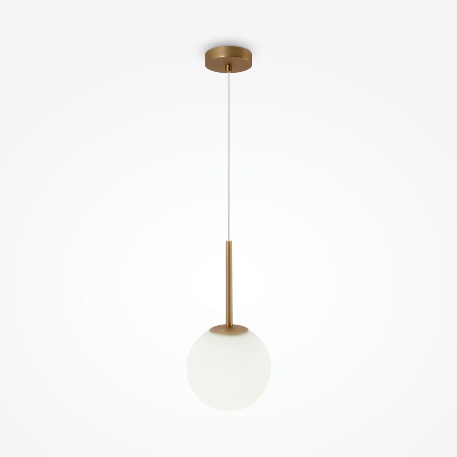 Hängeleuchte Metall Glas Ø 18 cm rund H: max. 180 cm