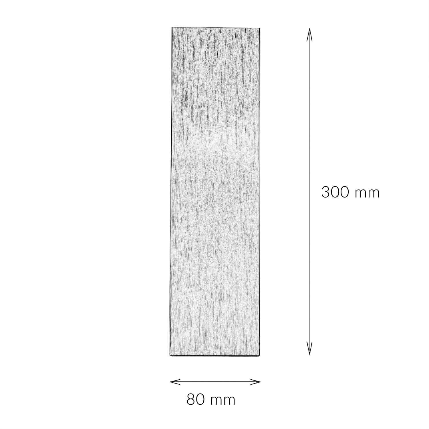 Holz, rechteckig, Block, Jungholz, Maße-300x80