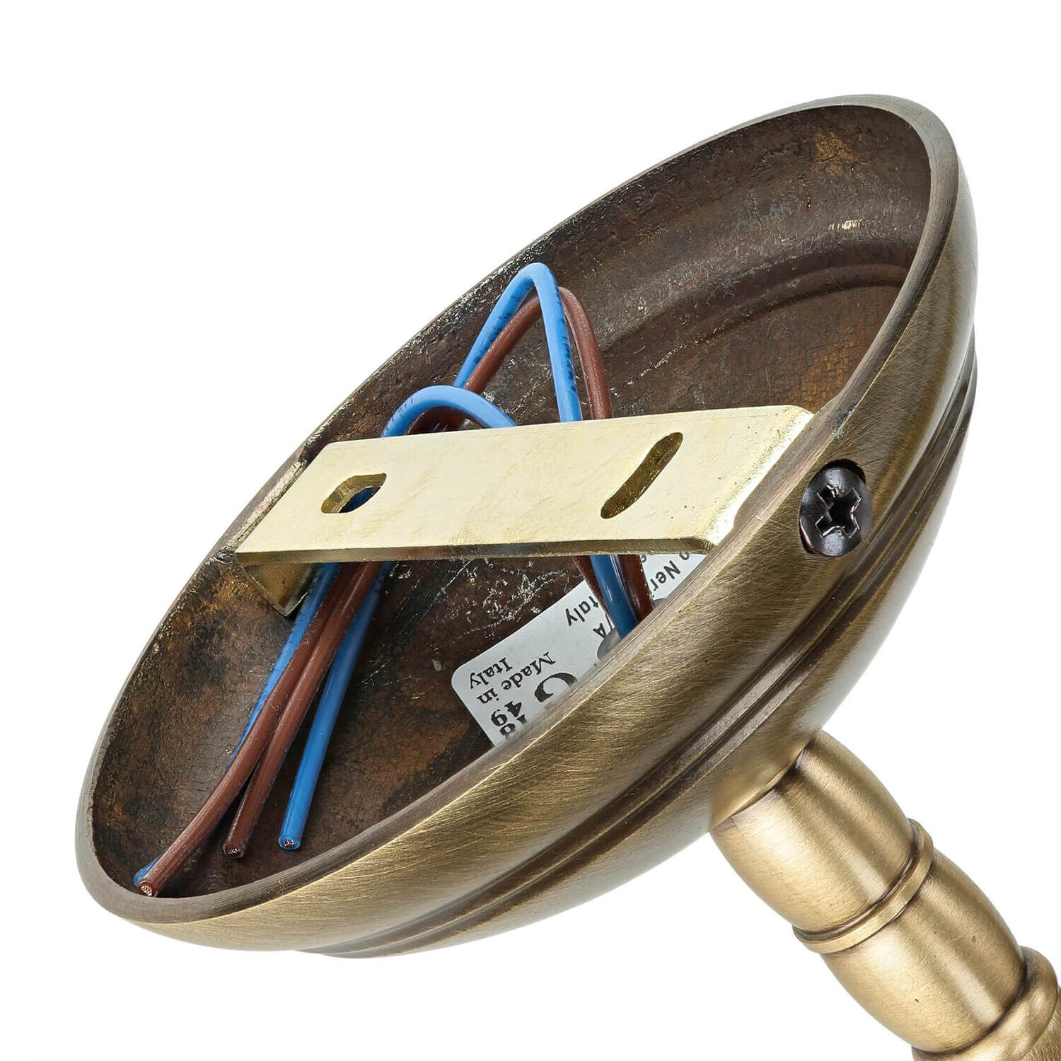 Schwenkbare Deckenlampe Rustikal Bronze Hell Bronze, Rauchrohr