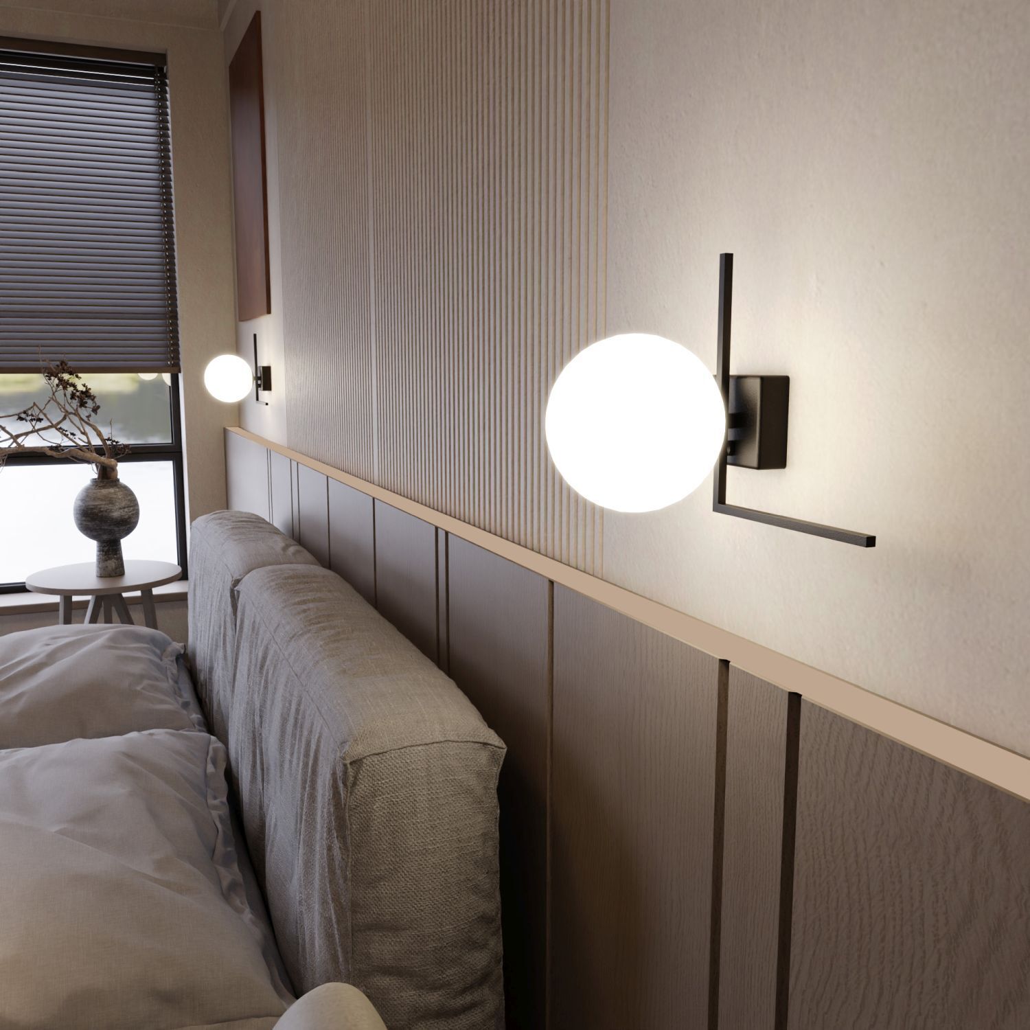 Deckenlampe Kugelschirm L: 23 cm Schwarz Weiß E14 Glas Metall
