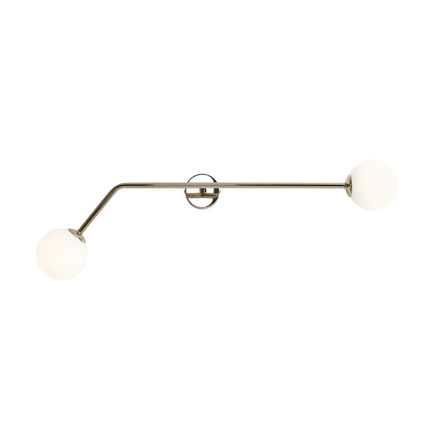 Stilvolle Wandleuchte Metall Glas in Gold E14 T:19,5 cm