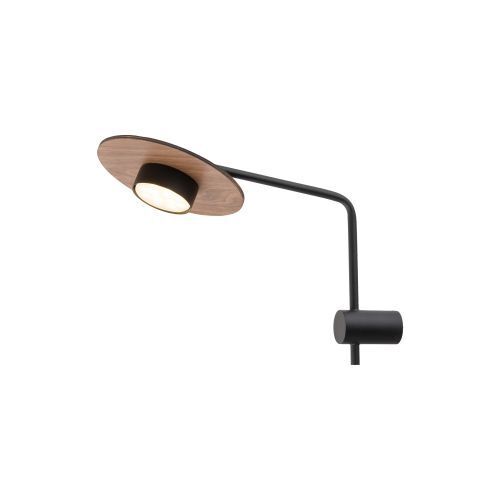Verstellbare Wandlampe Metall Holz H:38cm groß GX53
