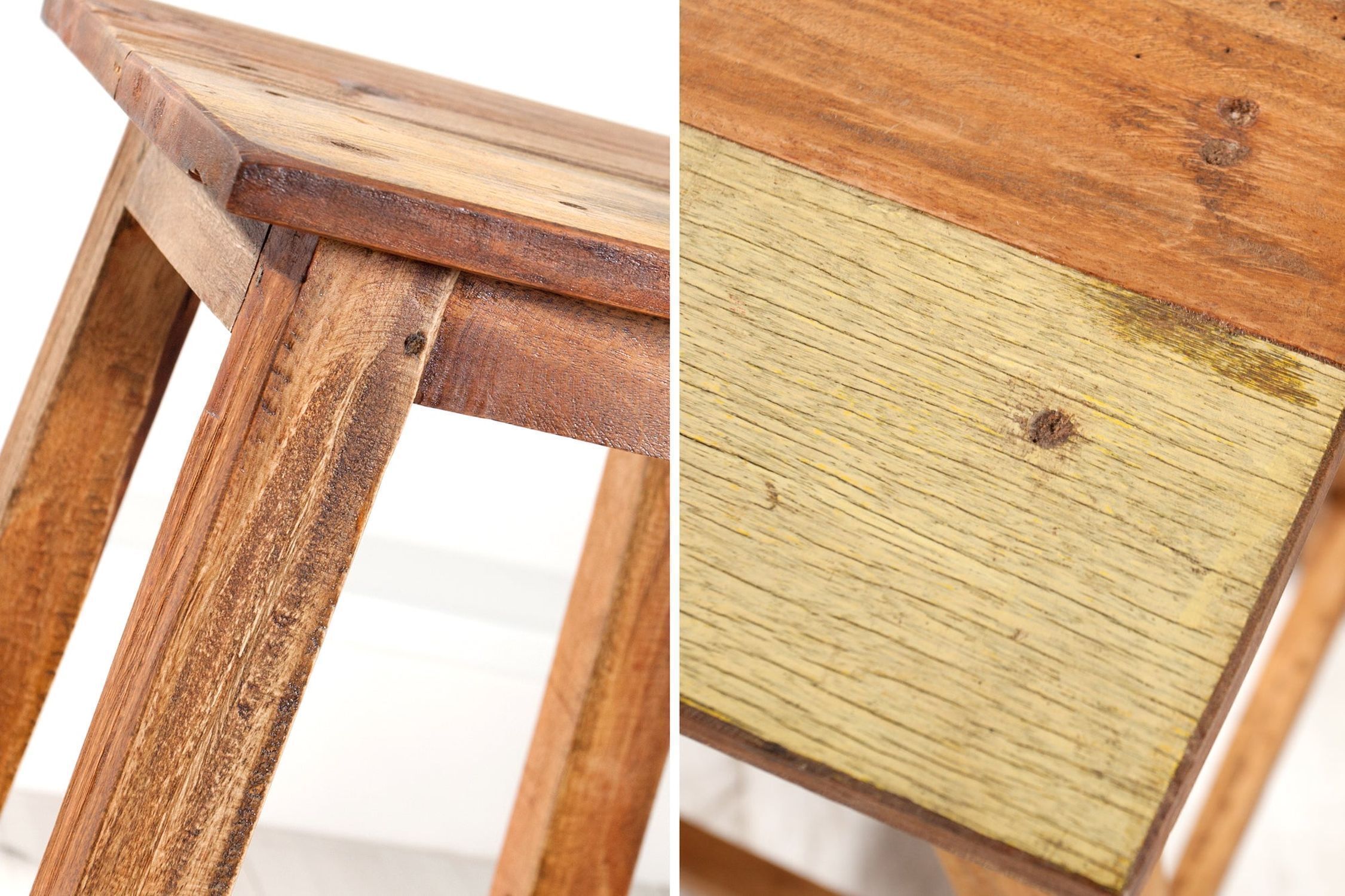 Sitzhocker Holz Bunt Handarbeit Unikat B: 30 cm