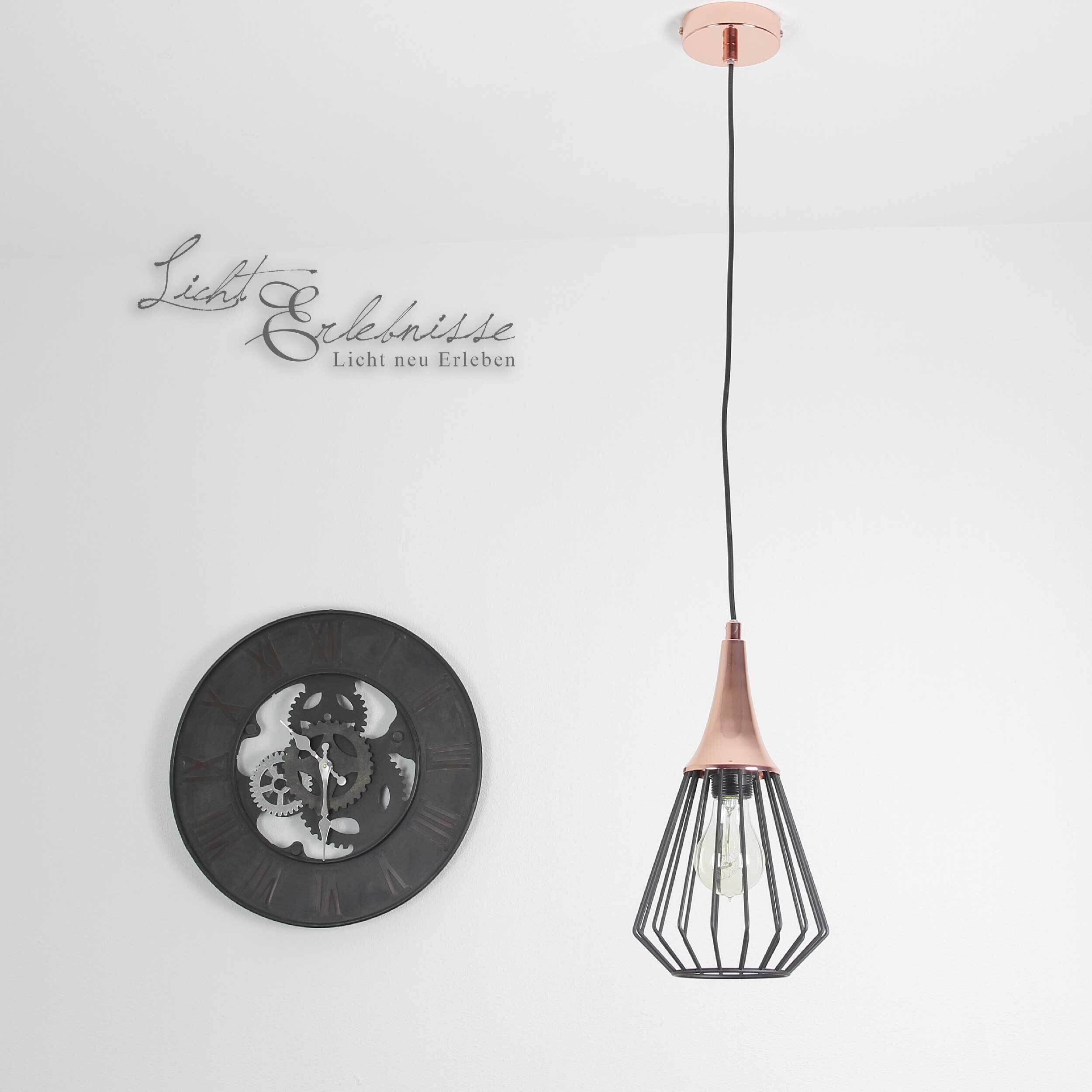 Hängeleuchte in Kupfer Leuchter, Lampe