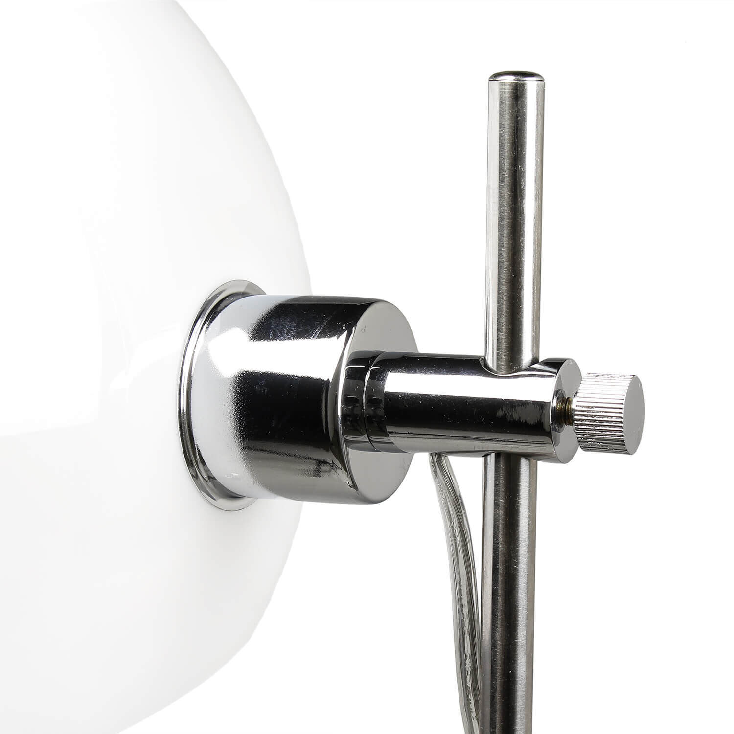 Lampenhalter, Chrom, Metall, Klemmhalter, Schalter