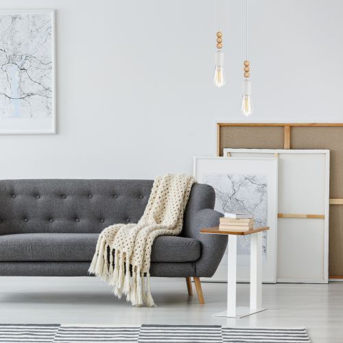 Moderne Pendelleuchte Esstisch Weiß Holz Lampe