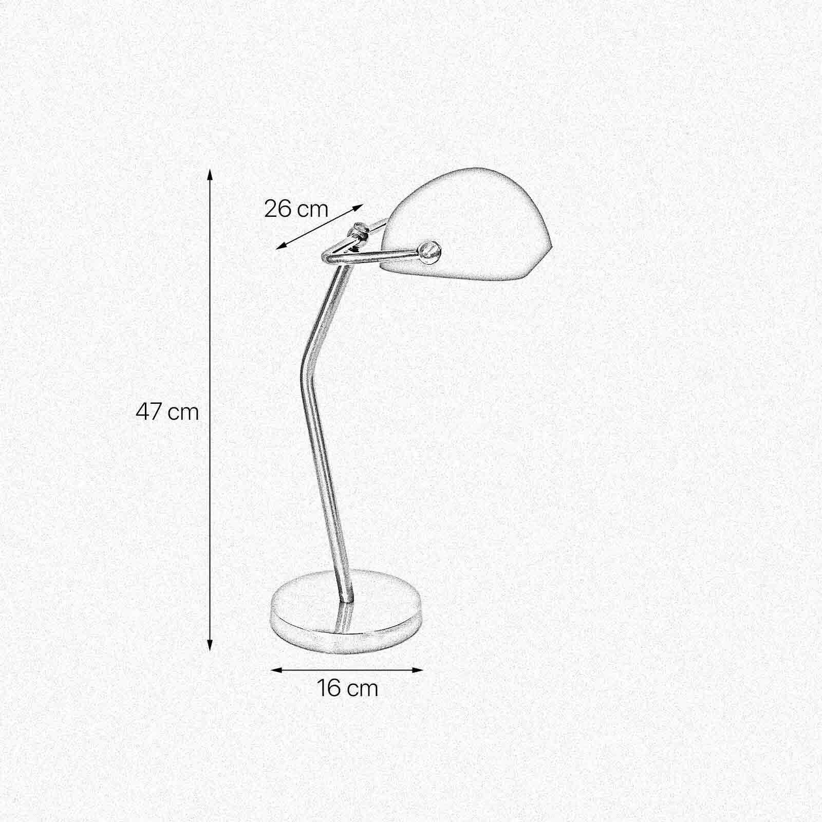 Bankerlampe Grün Bronze H: 47 cm Messing Glas massiv