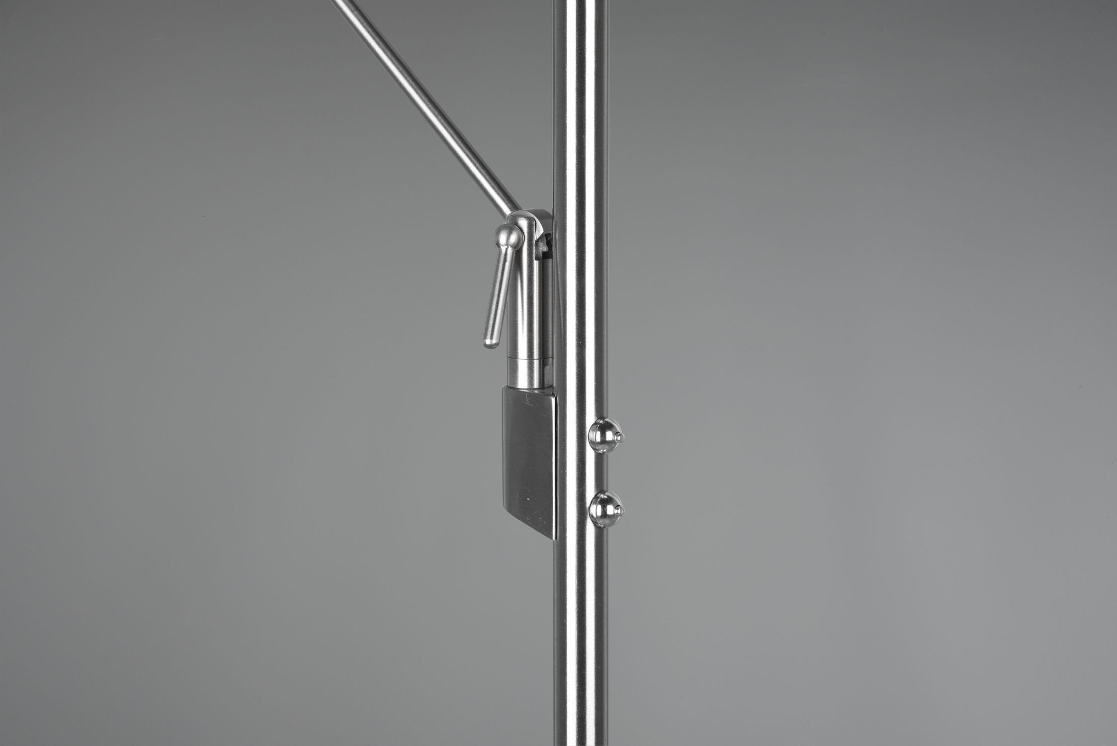 Dimmbare LED Stehleuchte flexibel 180 cm in Nickel