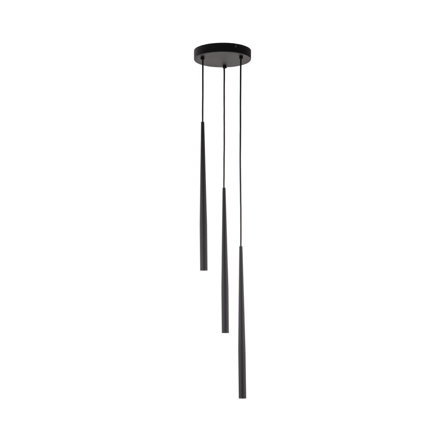 Pendelleuchte Schwarz Ø 20 cm verstellbar G9 3-flammig
