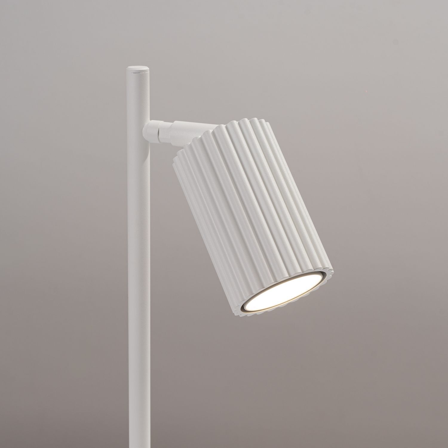 Schreibtischleuchte Weiß Metall H: 43 cm schwenkbar GU10
