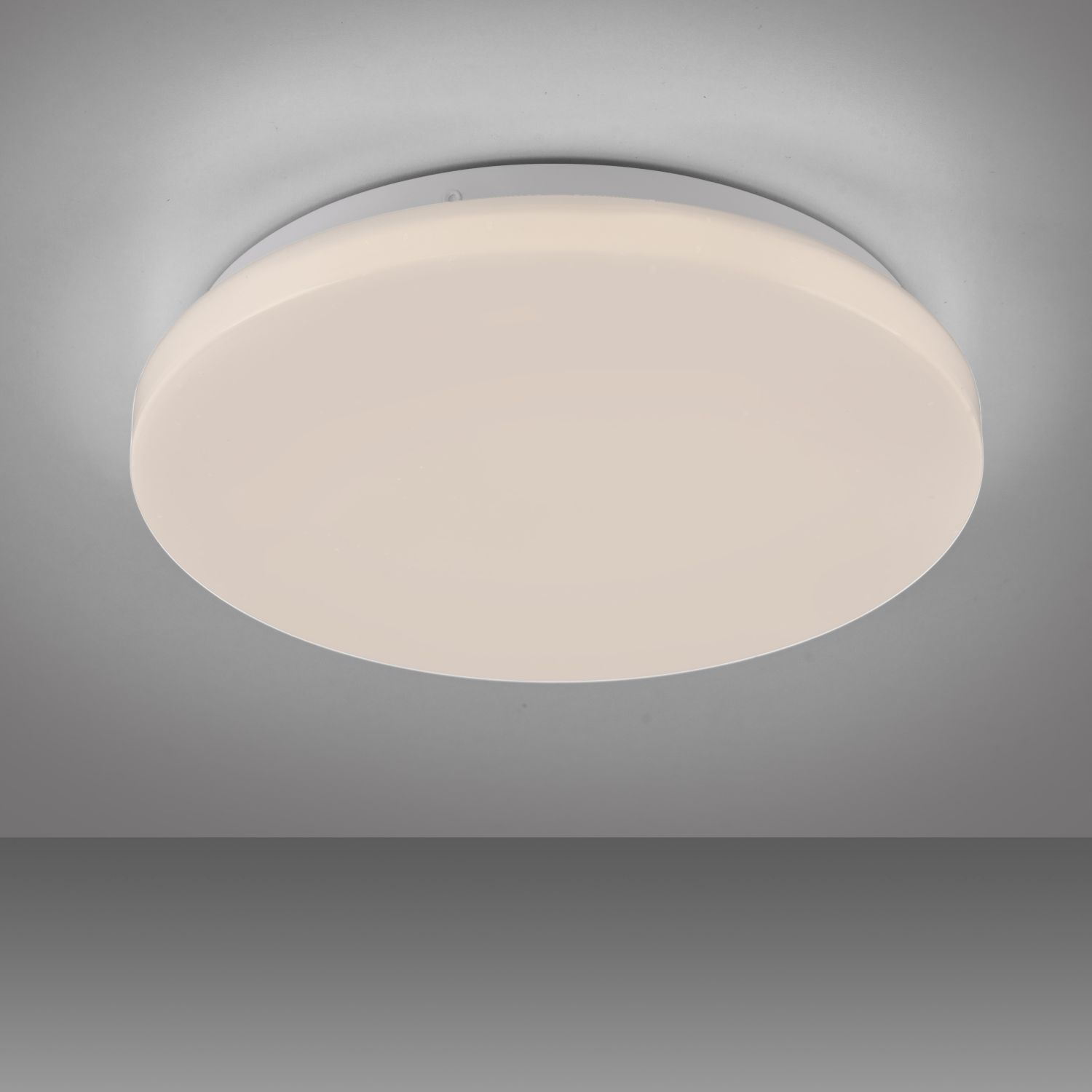 Blendarme LED Deckenlampe Weiß Ø22 cm rund 8 W wohnlich Deckenleuchte, Leuchte