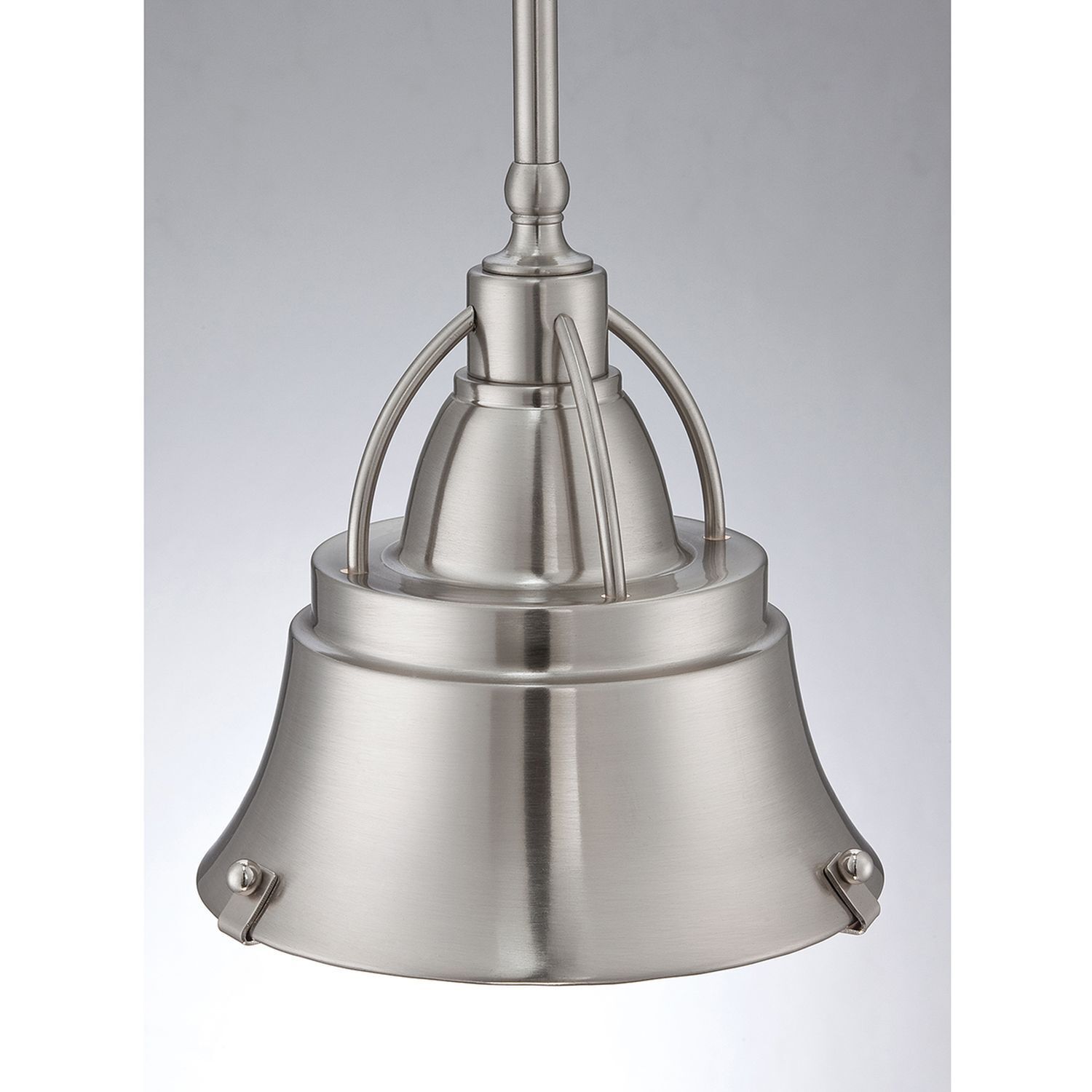 Deckenlampe Industrial Metall Glas in Nickel DEBIELA
