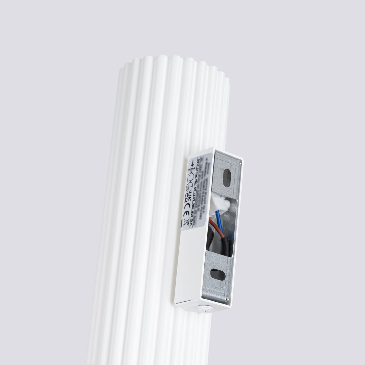 Wandlampe innen klein H: 20 cm Weiß 2x GU10 Up Down Alu