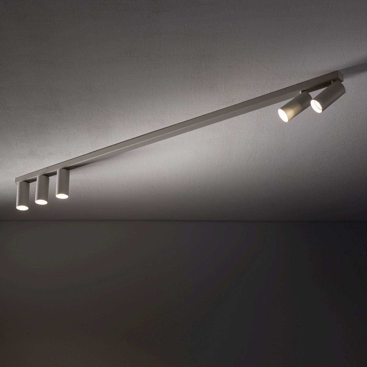 Deckenleuchte, Track lighting, 3er spots, Weiß, LED/Leuchtmittel