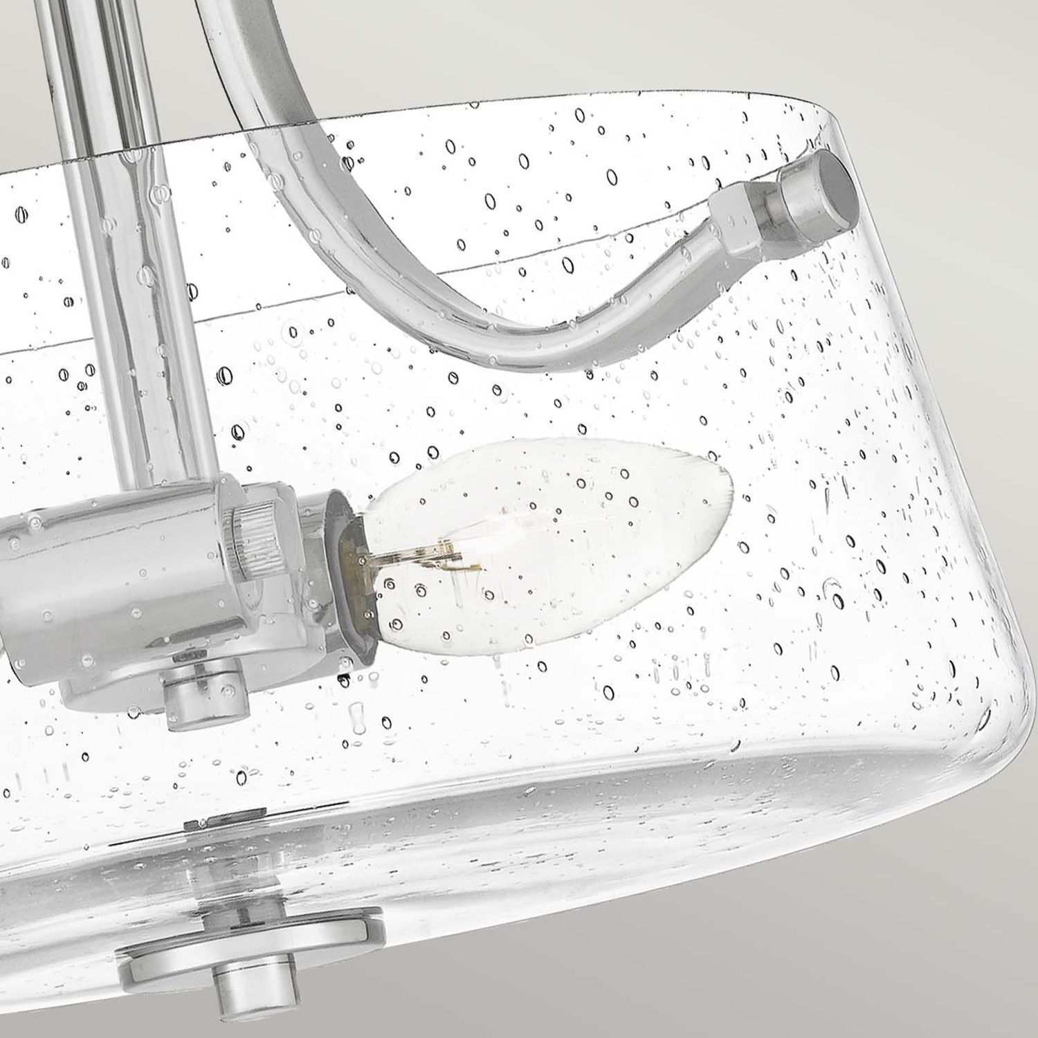 Deckenlampe Jugendstil rund Ø 31,3 cm Nickel Metall Regenglas lampe, hängelampe, glas, Glühbirne, modern