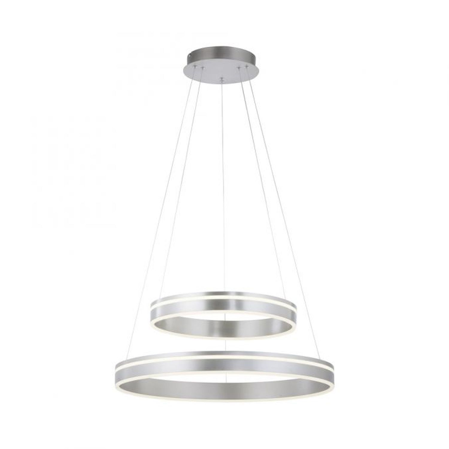 Dimmbare LED Pendelleuchte Ø59 cm rund 7300 lm in Stahl