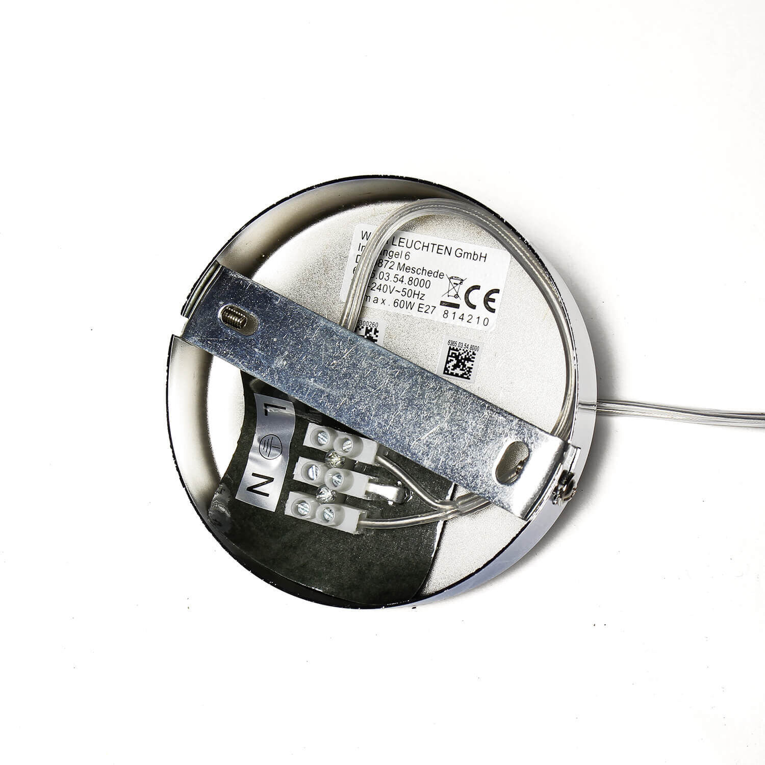 Metall Pendelleuchte in Nickel Retro verstellbar Elektronik