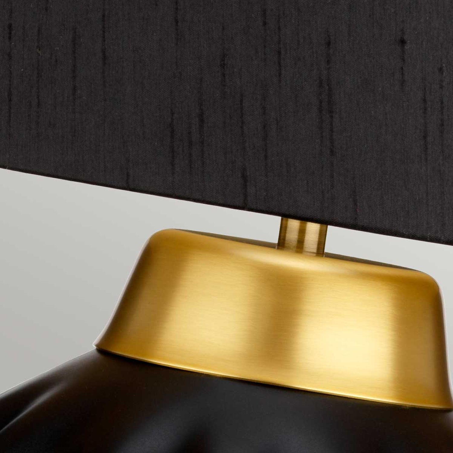Nachttischlampe Keramik Stoff 56,2 cm hoch E27