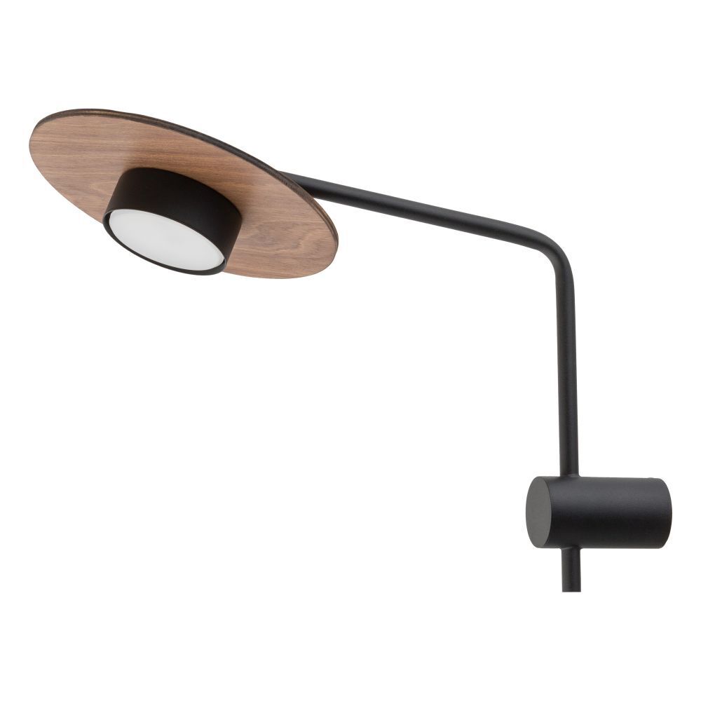 Verstellbare Wandlampe Metall Holz H:38cm groß GX53