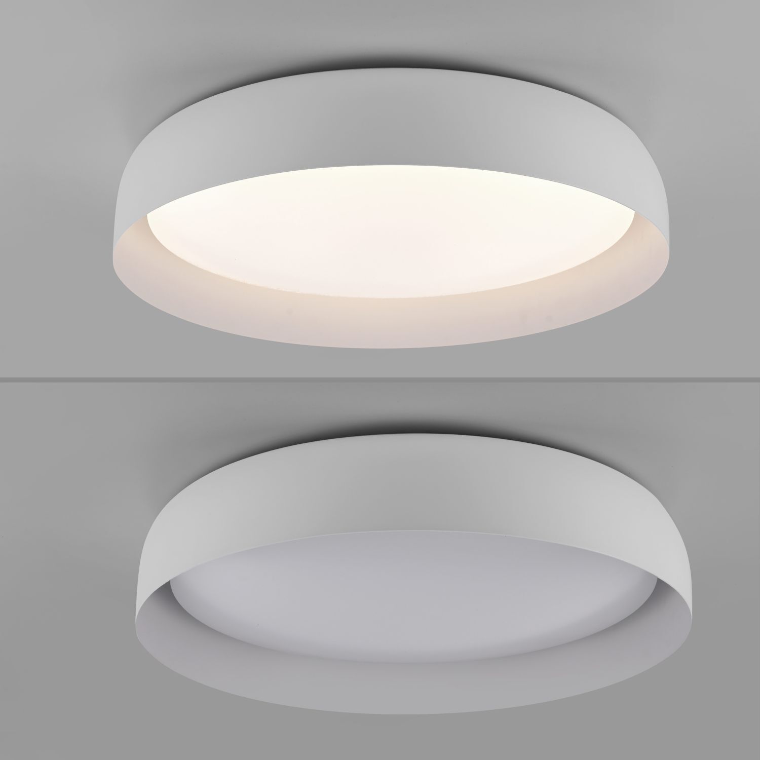 Dimmbare LED Deckenlampe Weiß Ø57 cm 3850 lm Modern