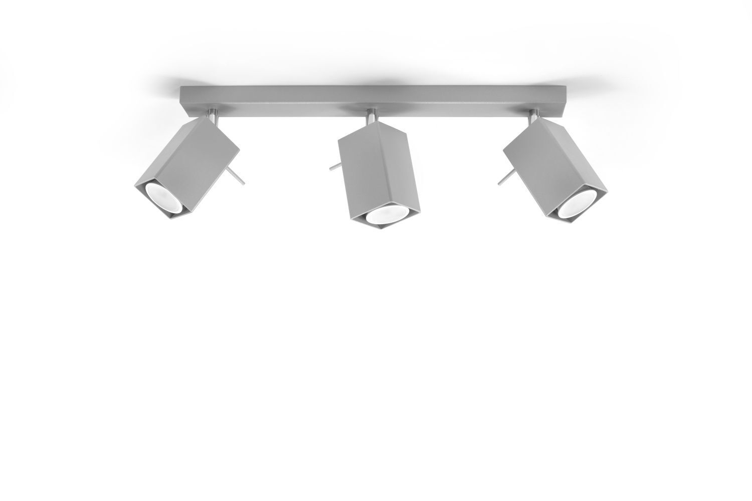 Deckenstrahler Grau Stahl B:45cm eckig 3x GU10 FALERIA