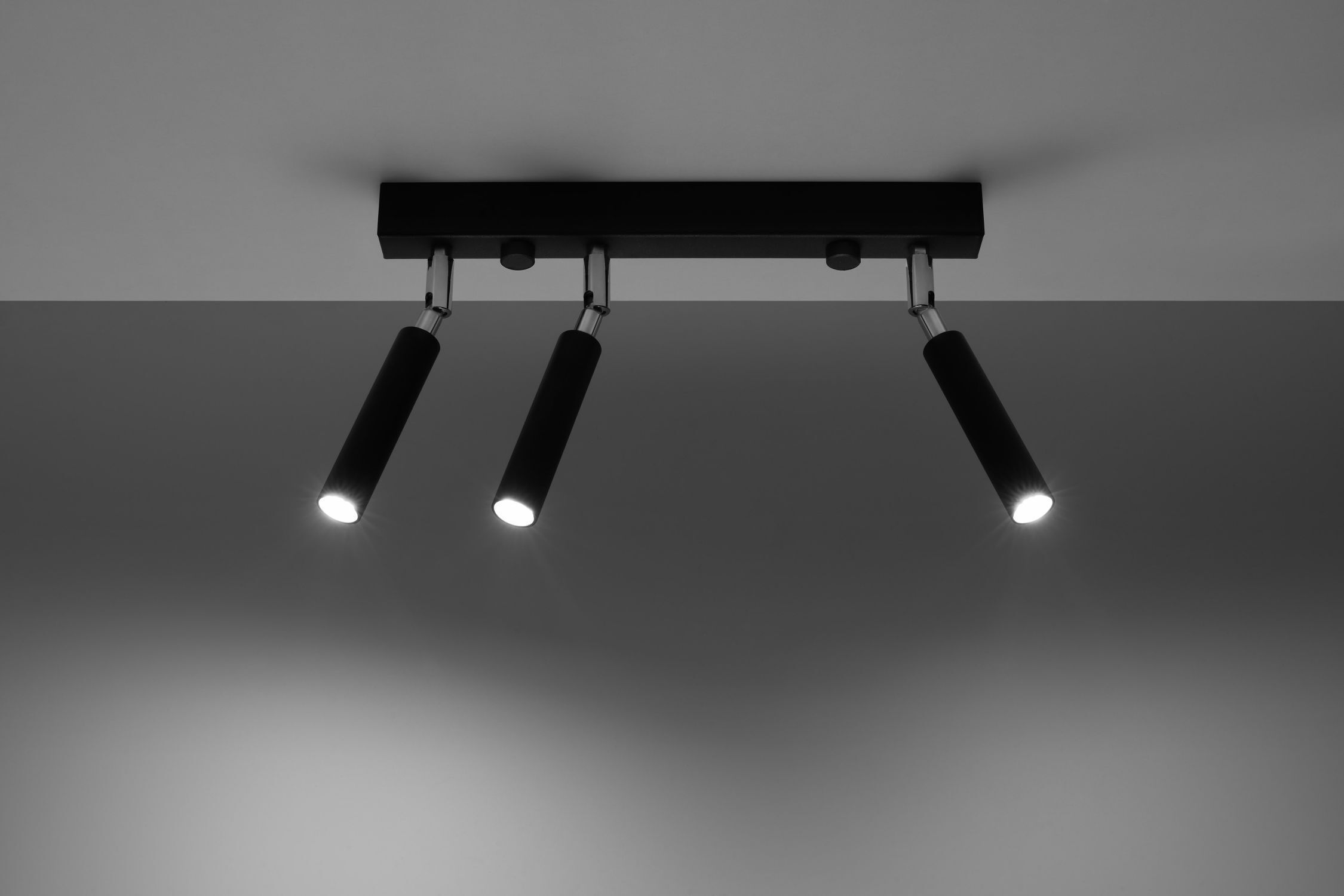 Deckenstrahler Schwarz 3-flammig 35 cm SARGAS
