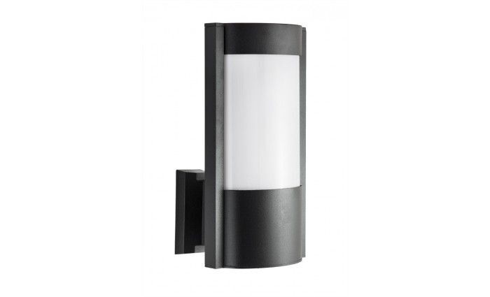 Schwarze Außenwandlampe CANDO IP54 wetterfest E27