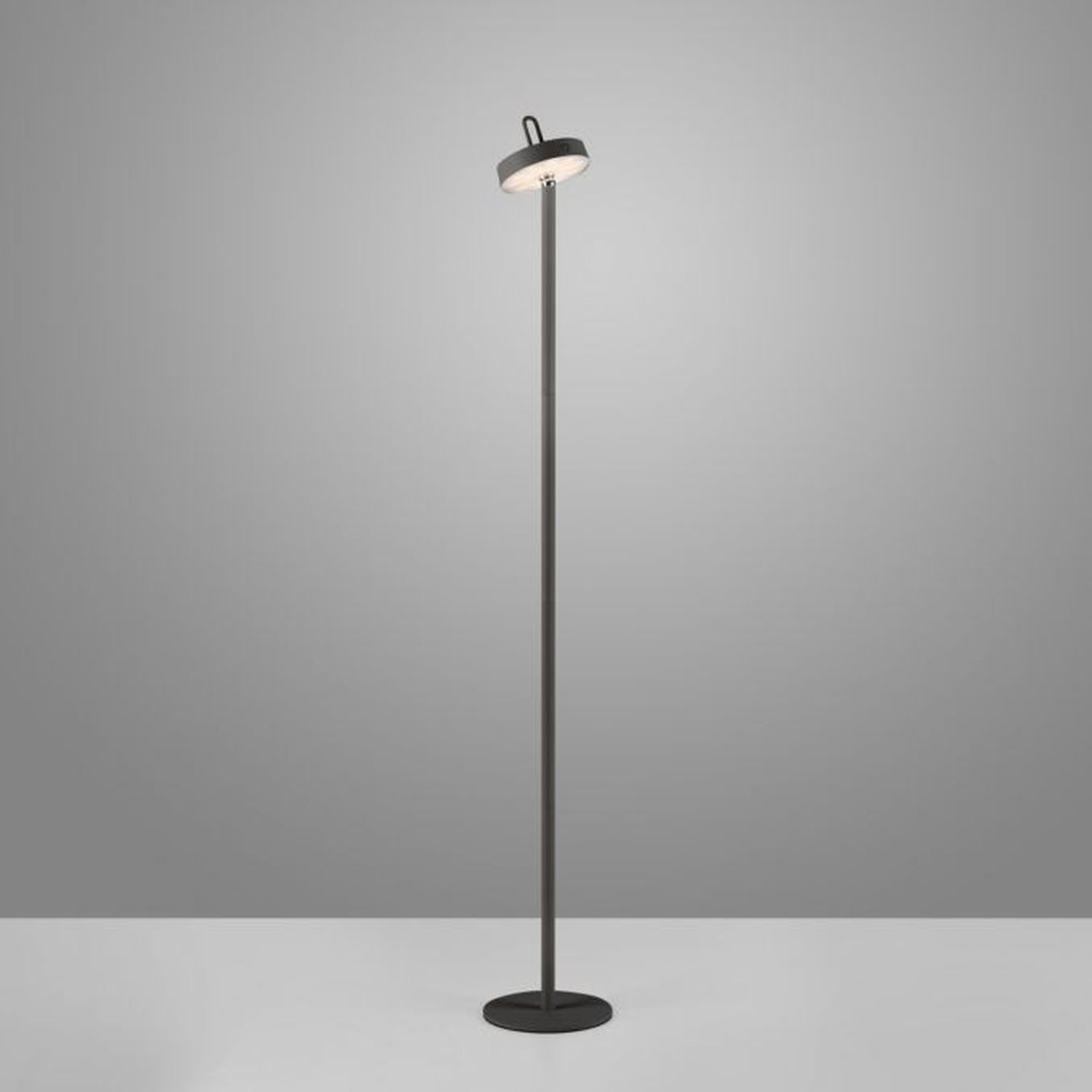 LED Akku Stehleuchte Schwarz Dimmer Touch IP44 125,2 cm Lampe