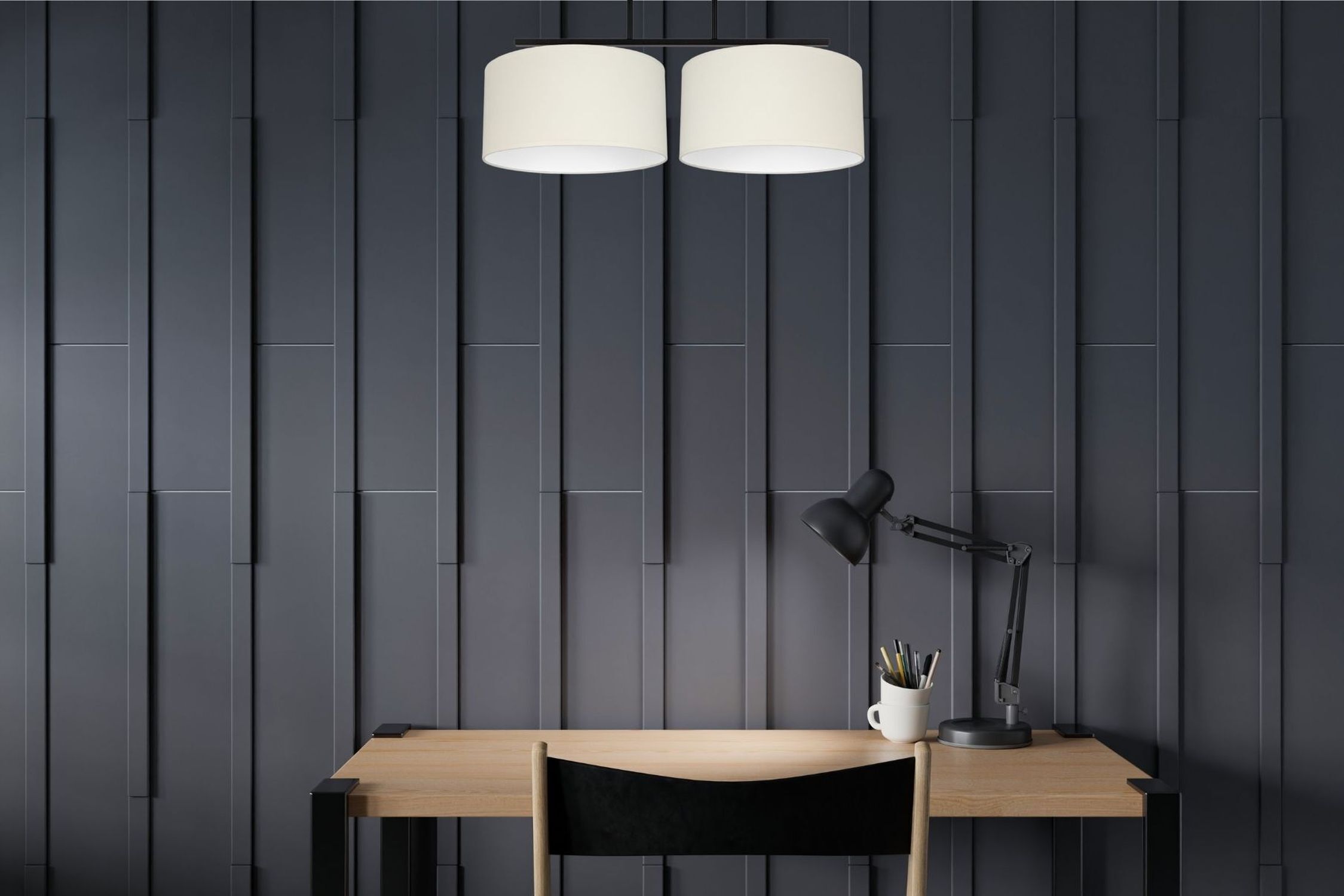 schreibtisch, arbeitsbereich, lampe, schreibtischlampe, bleistifte