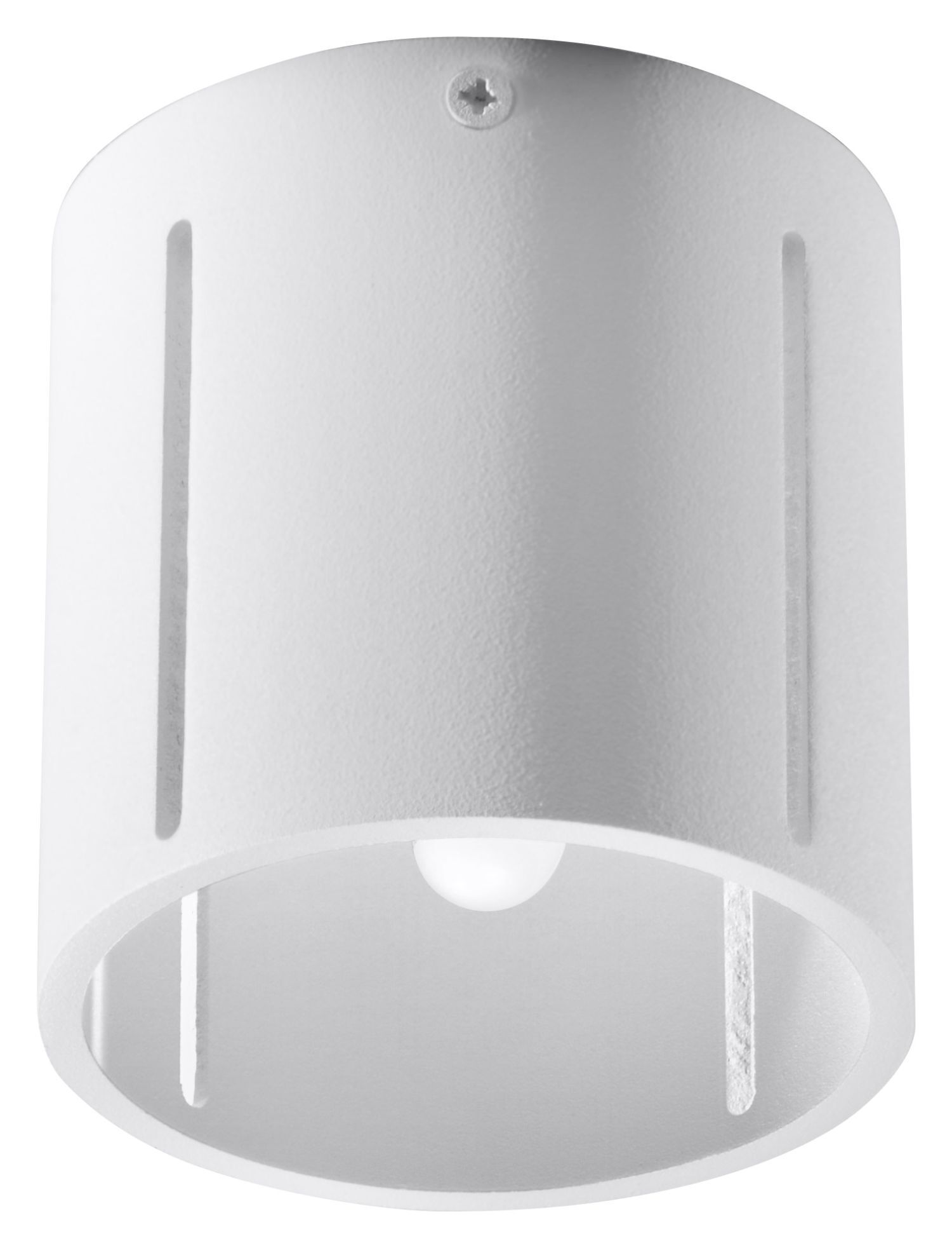 Deckenspot rund klein Ø 10 cm Weiß Metall Modern flach
