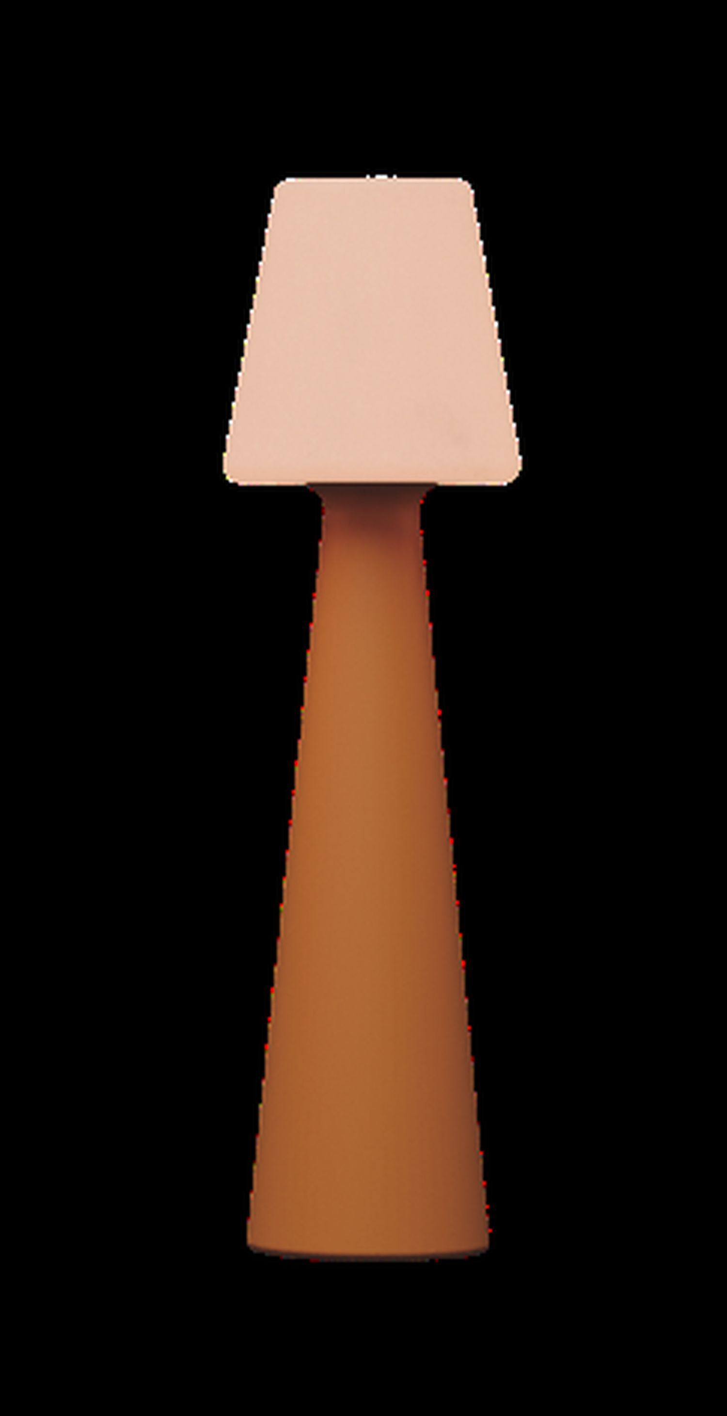 lampe, Tischlampe, Mini-Lampe, Pfirsichlampe, Kegelstamm