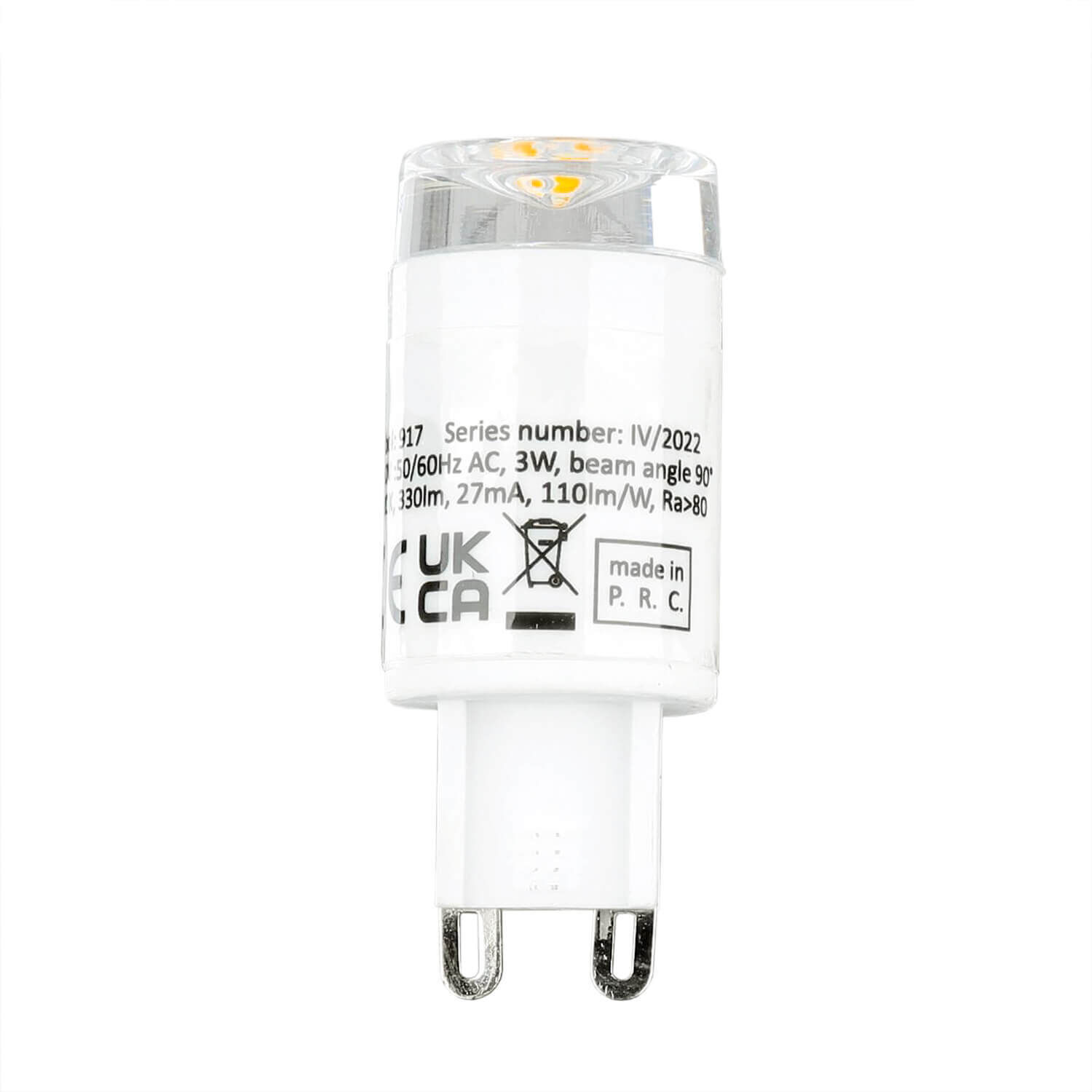 LED Leuchtmittel G9 3000 K 3W H: 52 mm - LM139