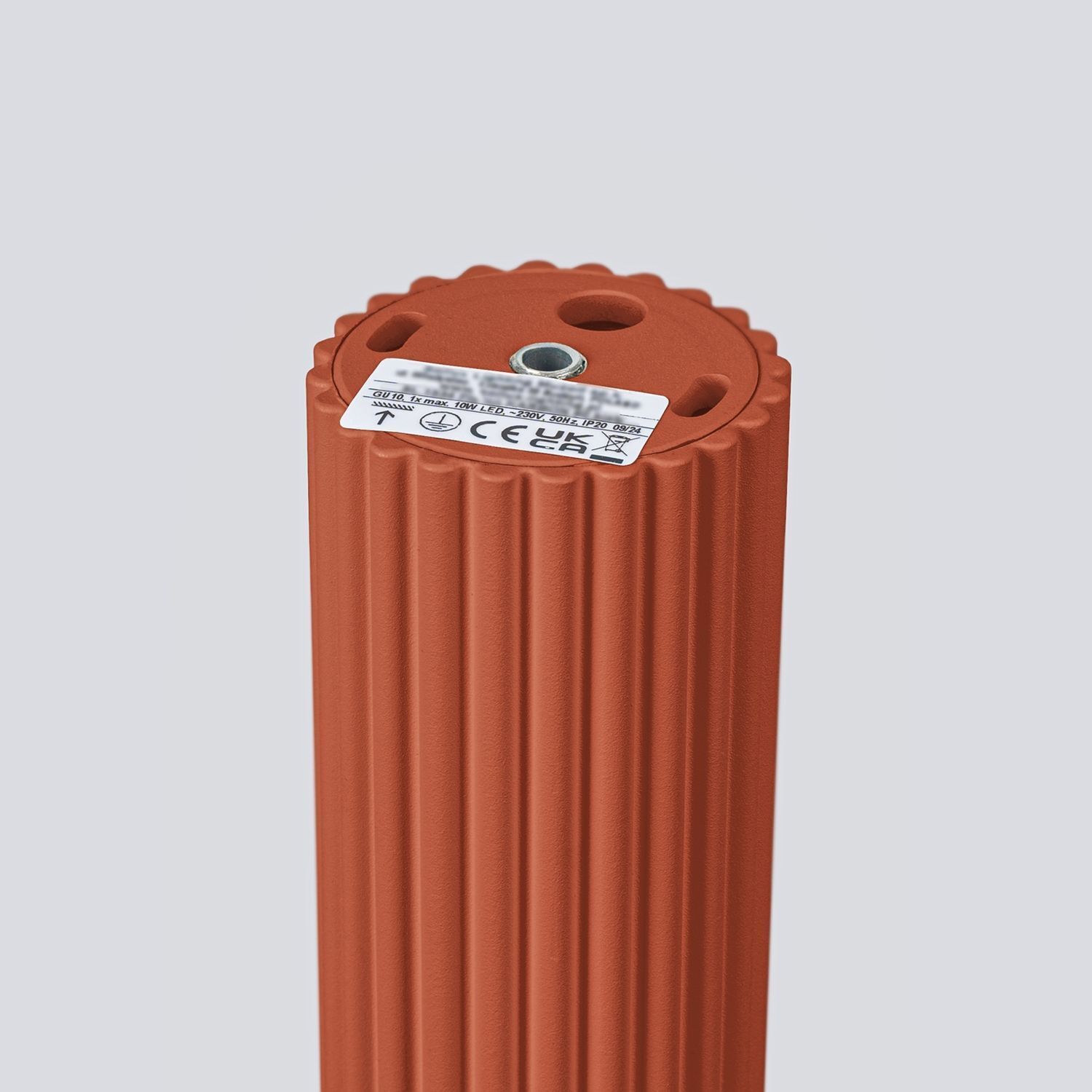 Aufbauspot Aufputz Ø 6,5 cm H: 10 cm klein Aluminium GU10 Rot