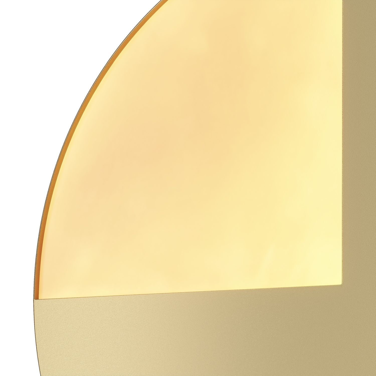 Wandlampe Aluminium LED rund D: 38,1 cm in Messing