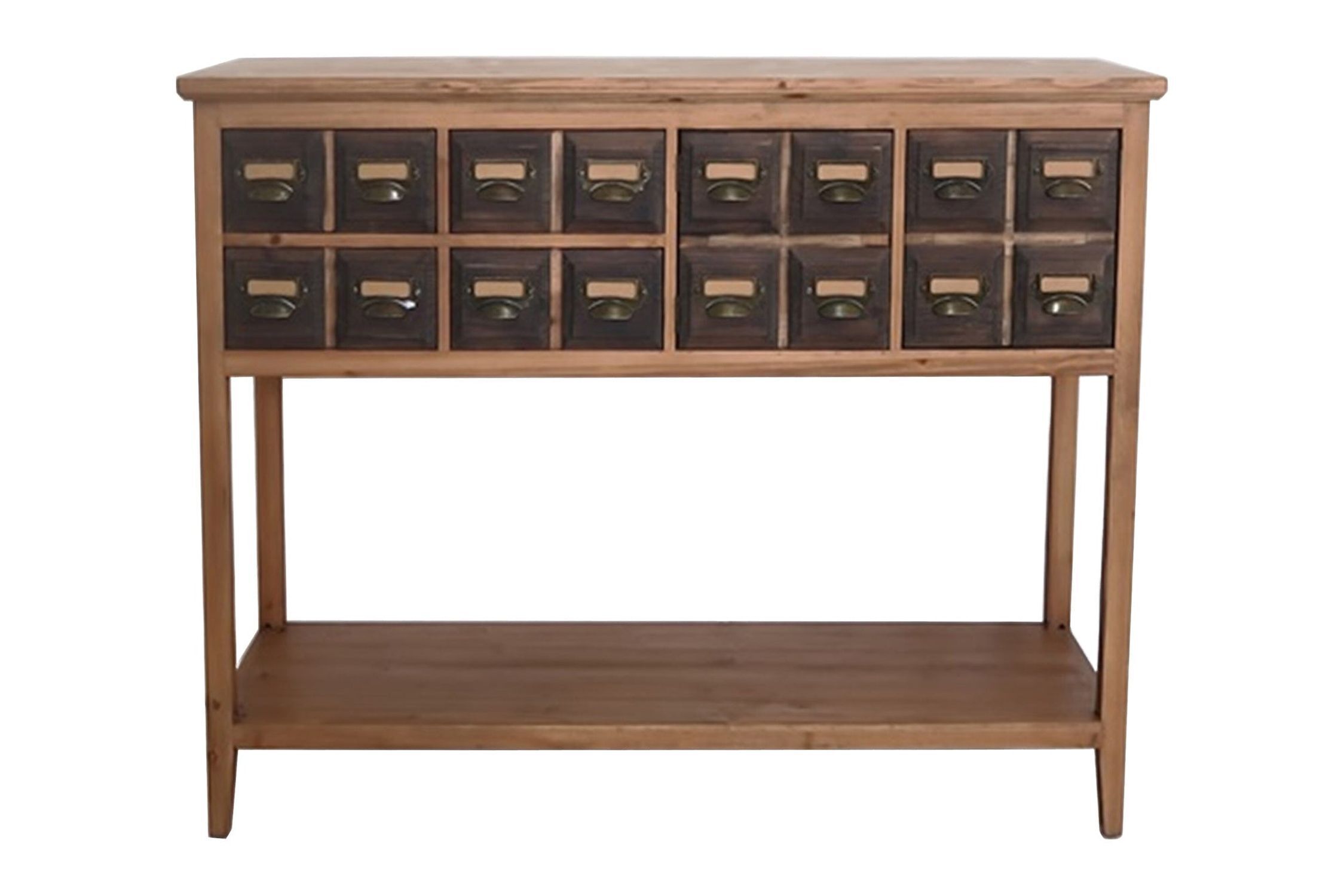 Konsolentisch mit Schublade Holz (Kiefer) in Braun 125cm