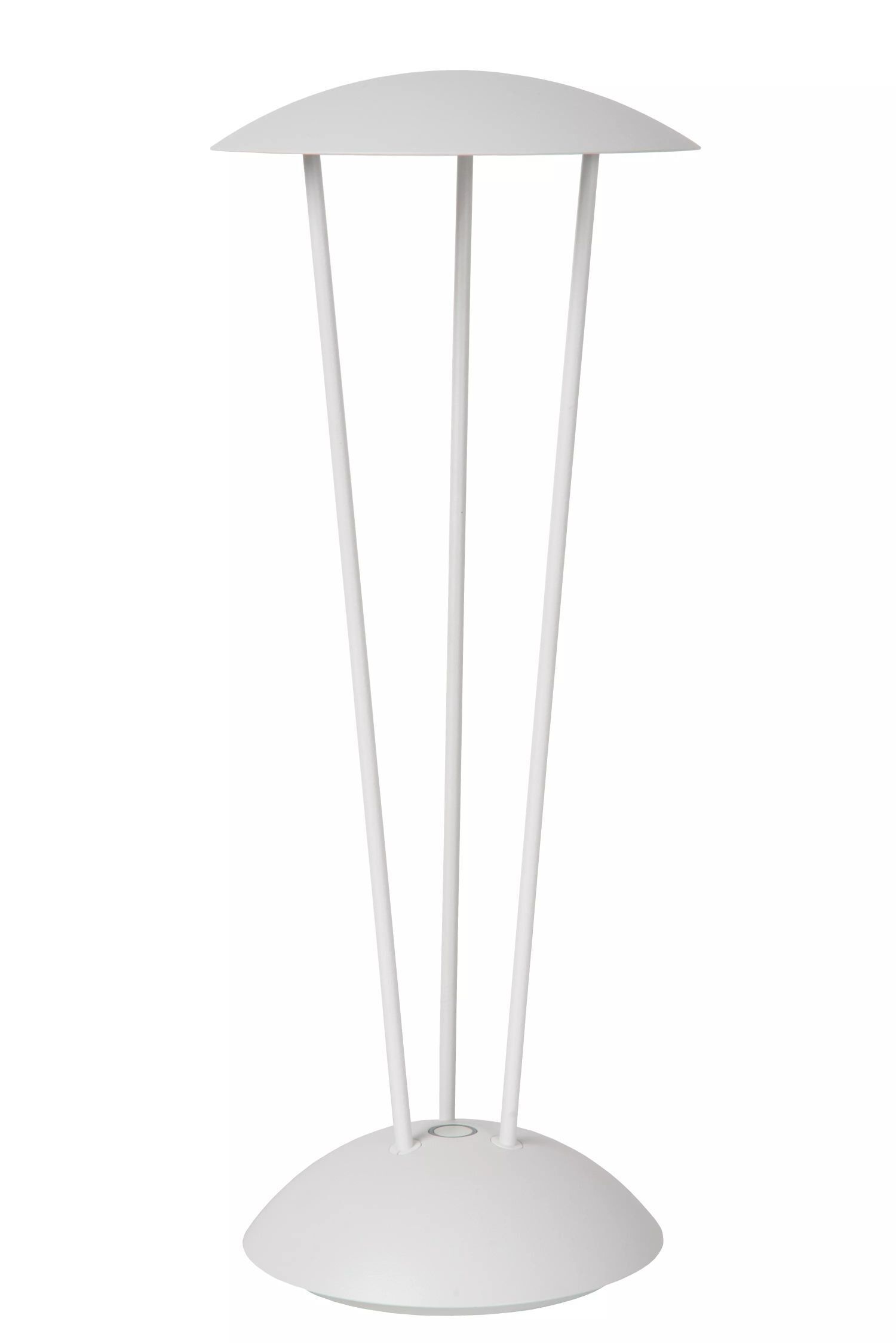 LED Akku Tischlampe Weiß Ladestation IP54 2 W dimmbar