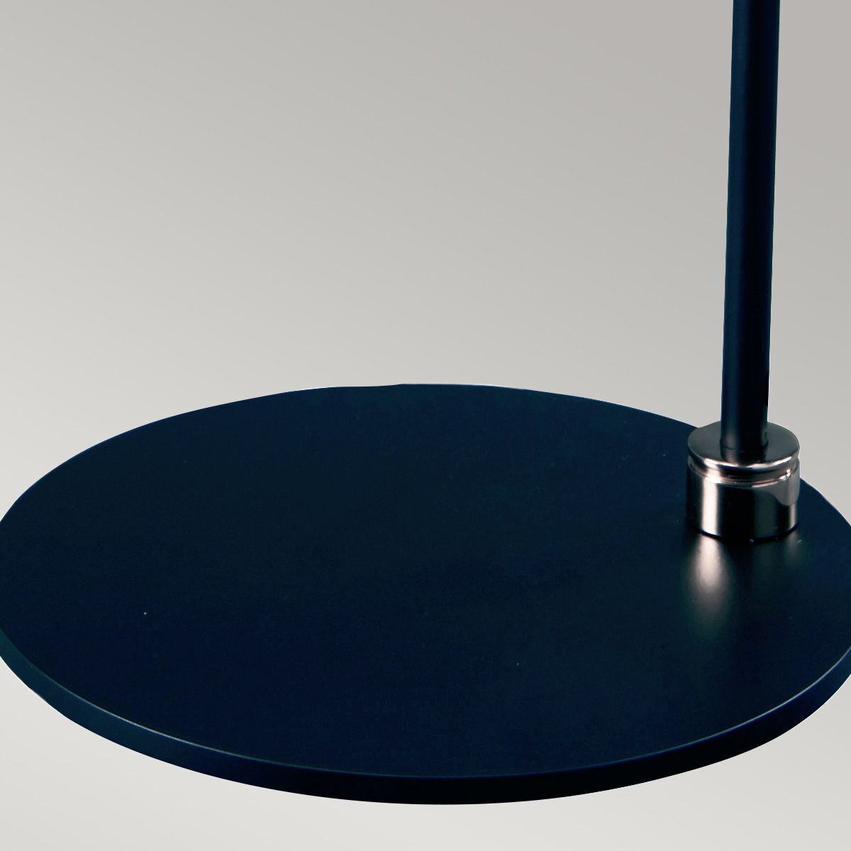 Tischlampe Wohnzimmer Schwarz Weiß Nickel poliert E27 66 cm