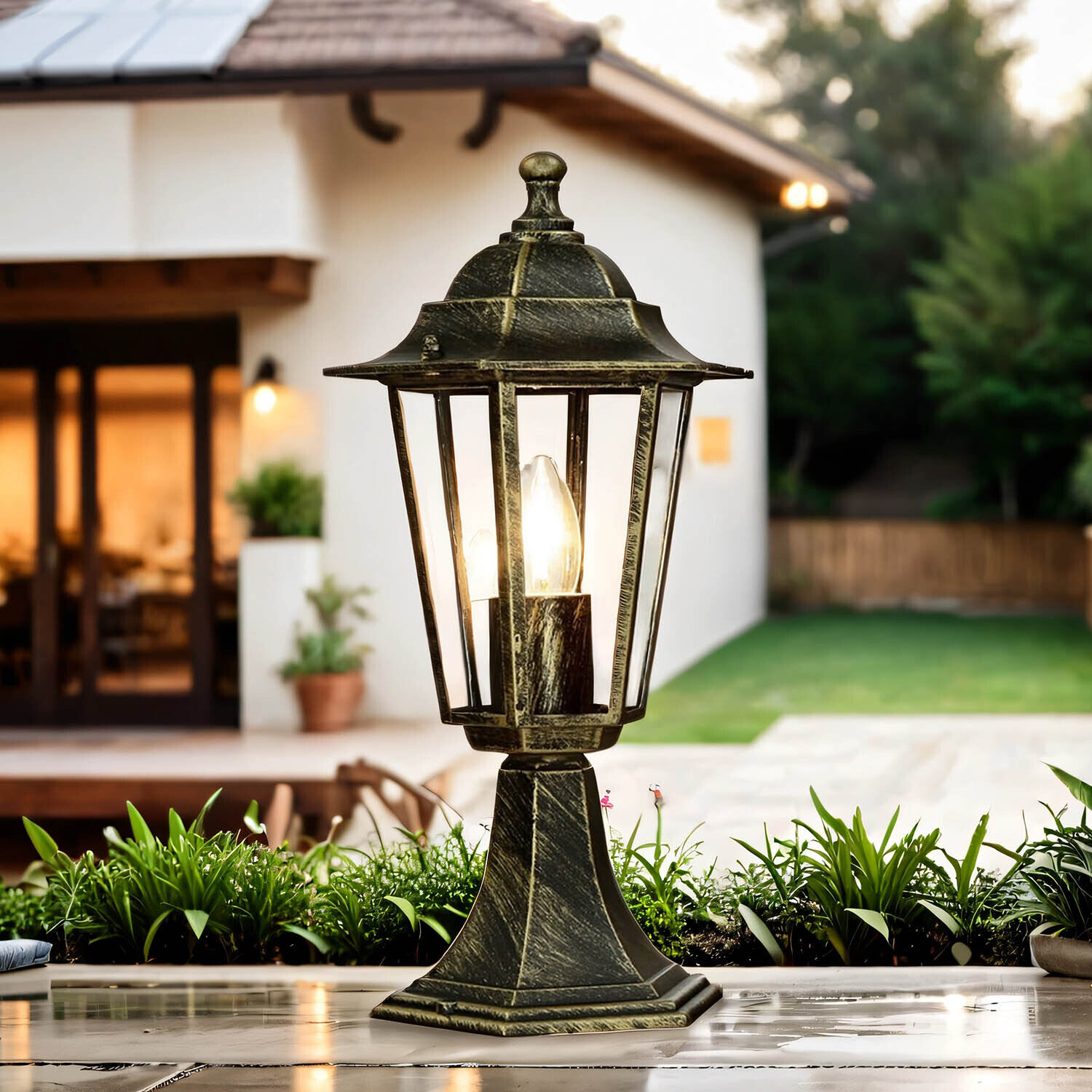 Rustikale Wegeleuchte Garten Laterne E27 PARIS